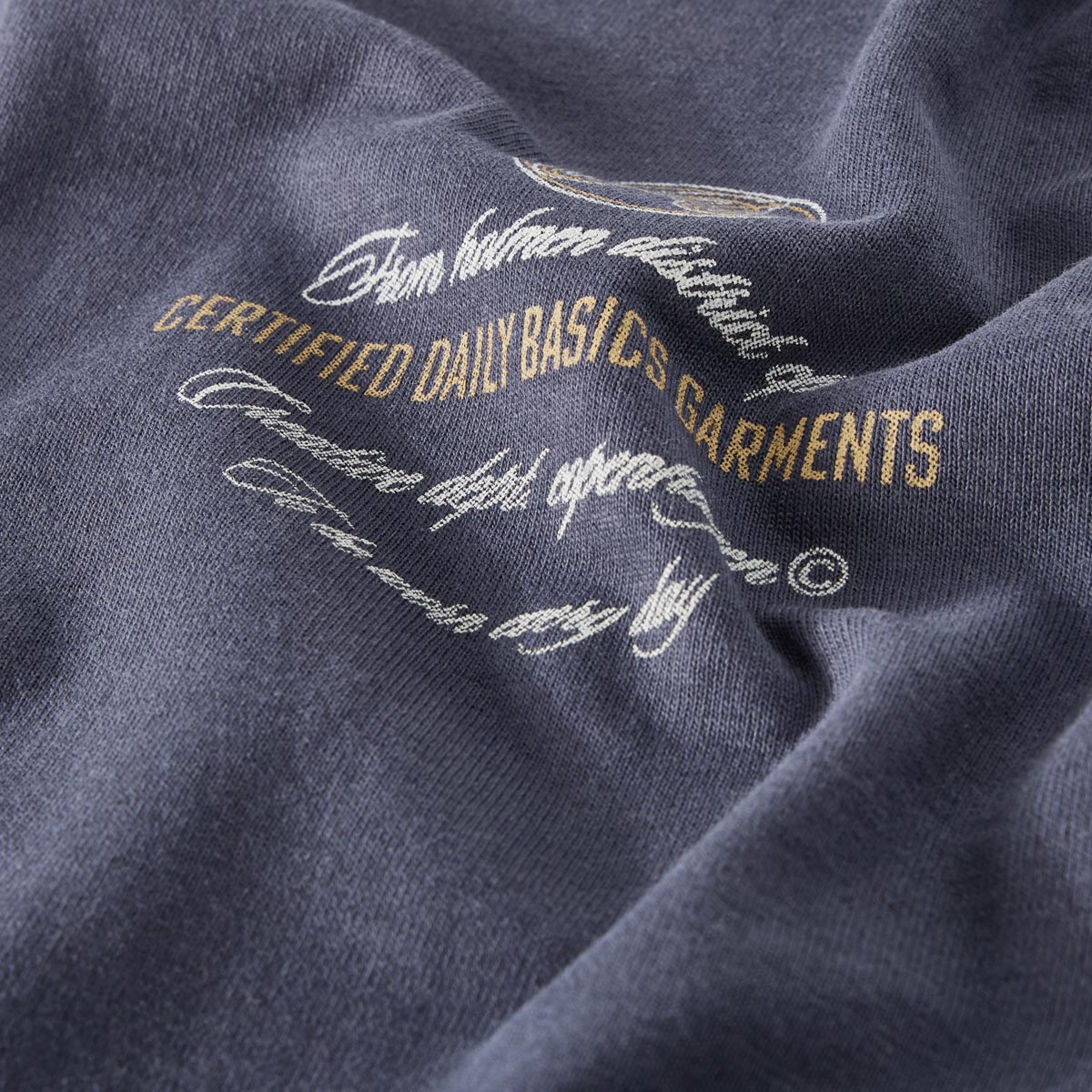 Jack&Jones T-Shirt mit Print auf Vorder- und Rückseite grau