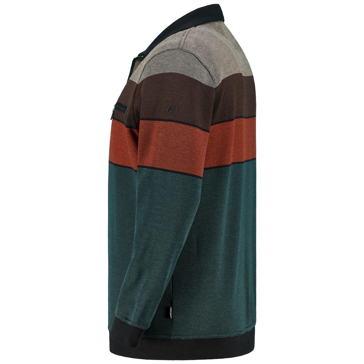 Hajo Troyer-Sweatshirt mit Stay Fresh schwarz