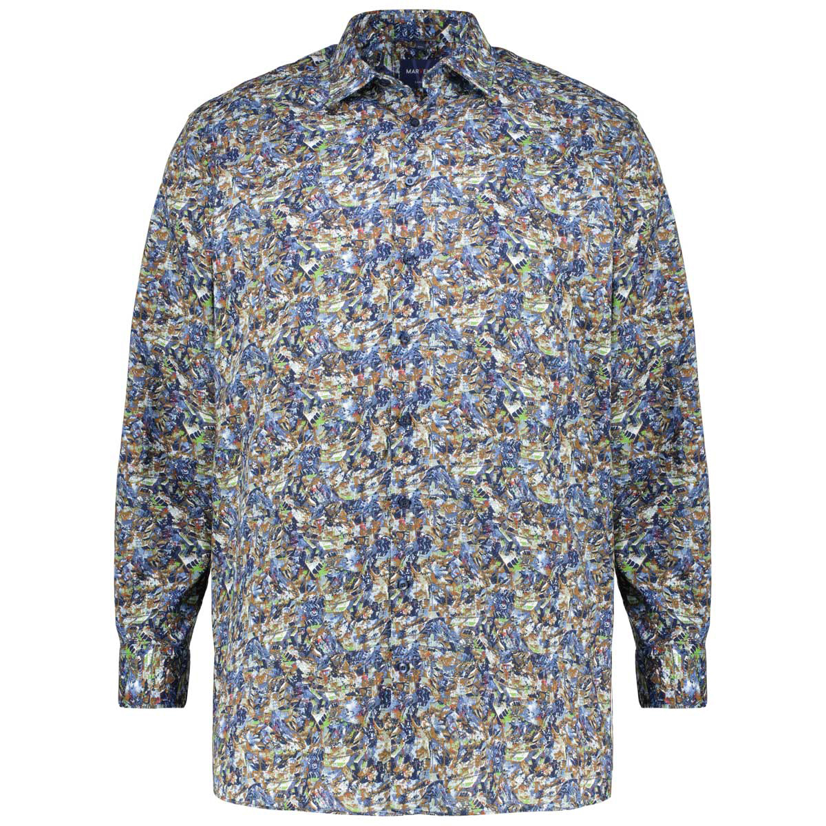 Marvelis Freizeithemd mit Allover-Print marine