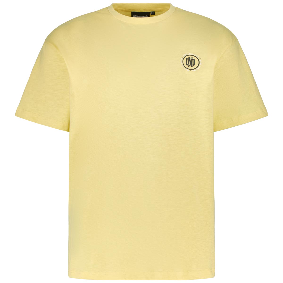 North T-Shirt aus Baumwolle Farbe gelb Größe: 5XL günstig online kaufen