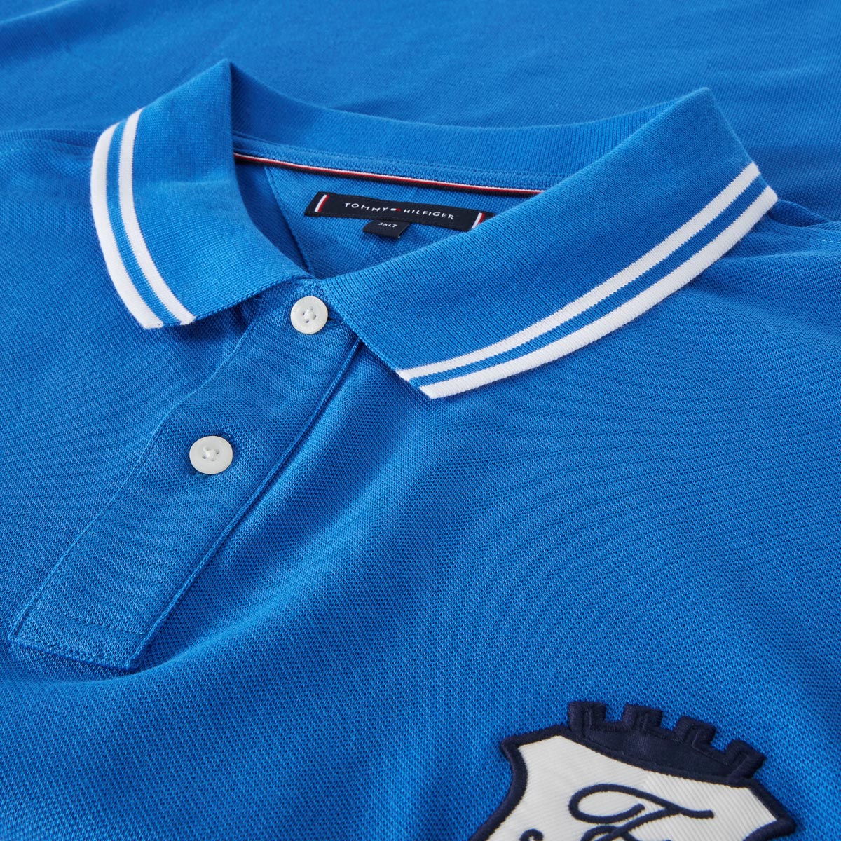 Tommy Hilfiger Poloshirt mit Elasthan mittelblau