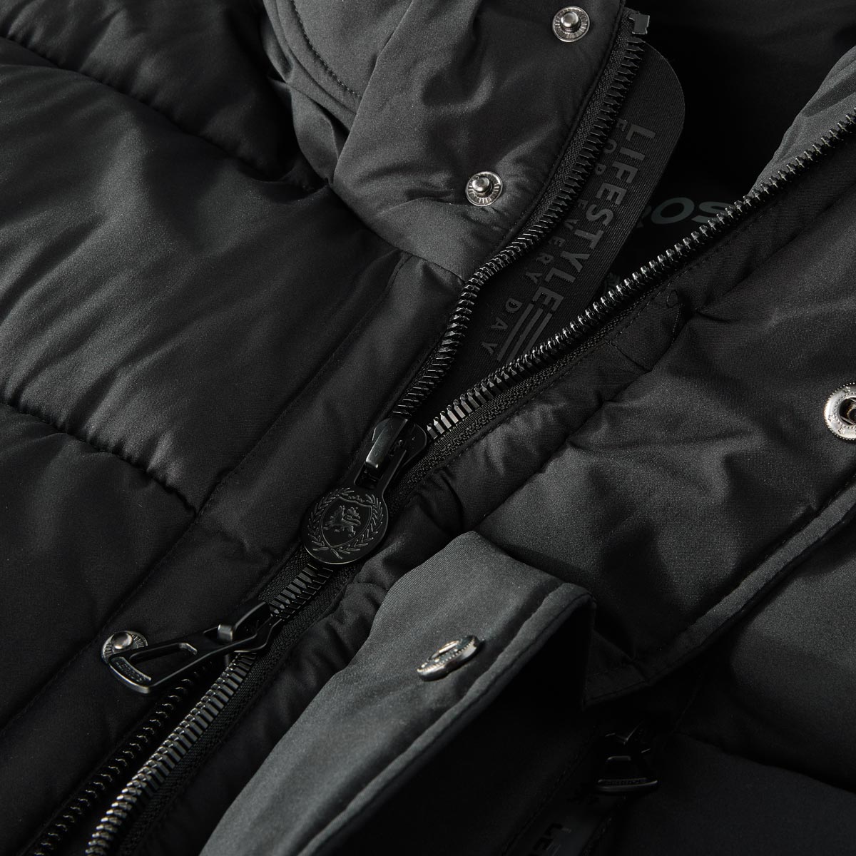 Lerros Wattierte Steppjacke, wind- und wasserabweisend schwarz