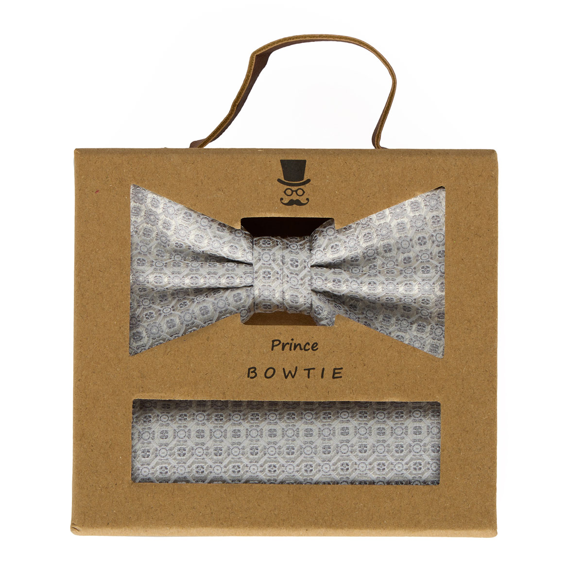 Prince BOWTIE Fliege und Einstecktuch im Set champagner