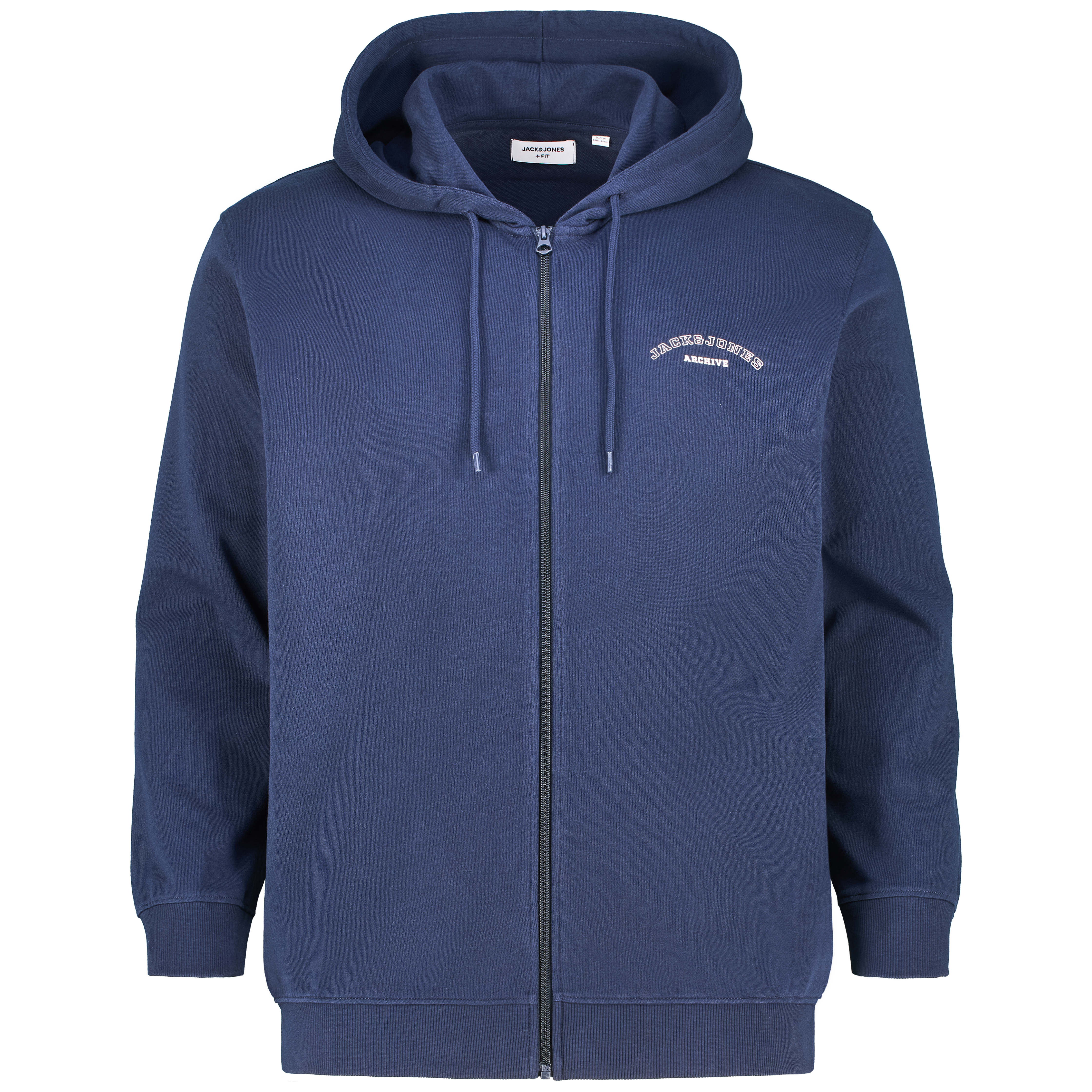 Sweatjacke mit Label-Print