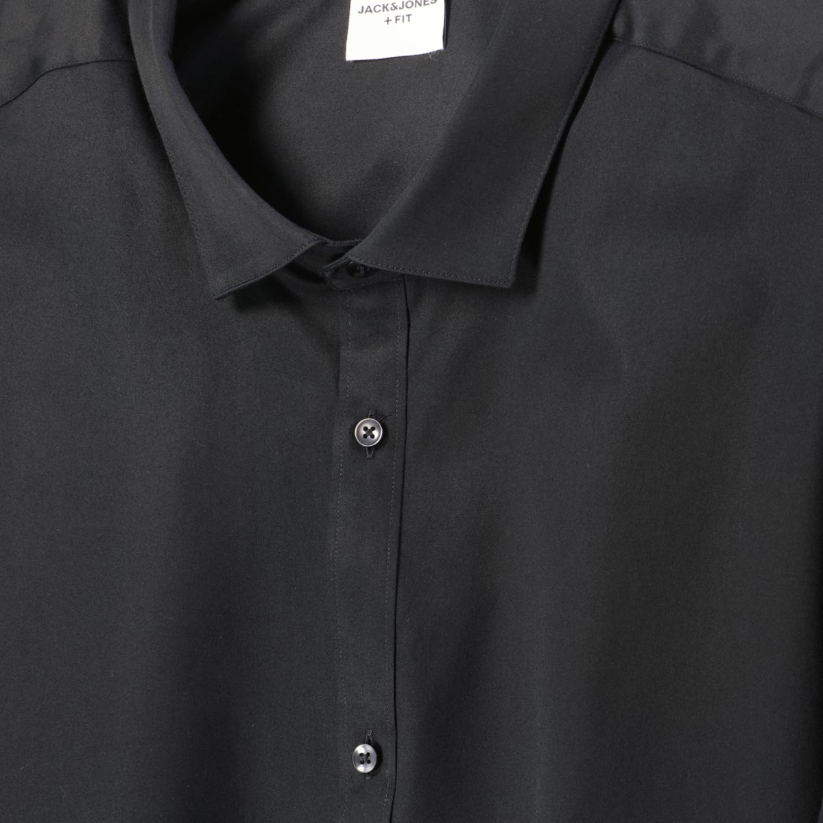 Jack&Jones Businesshemd mit Stretch, langarm schwarz