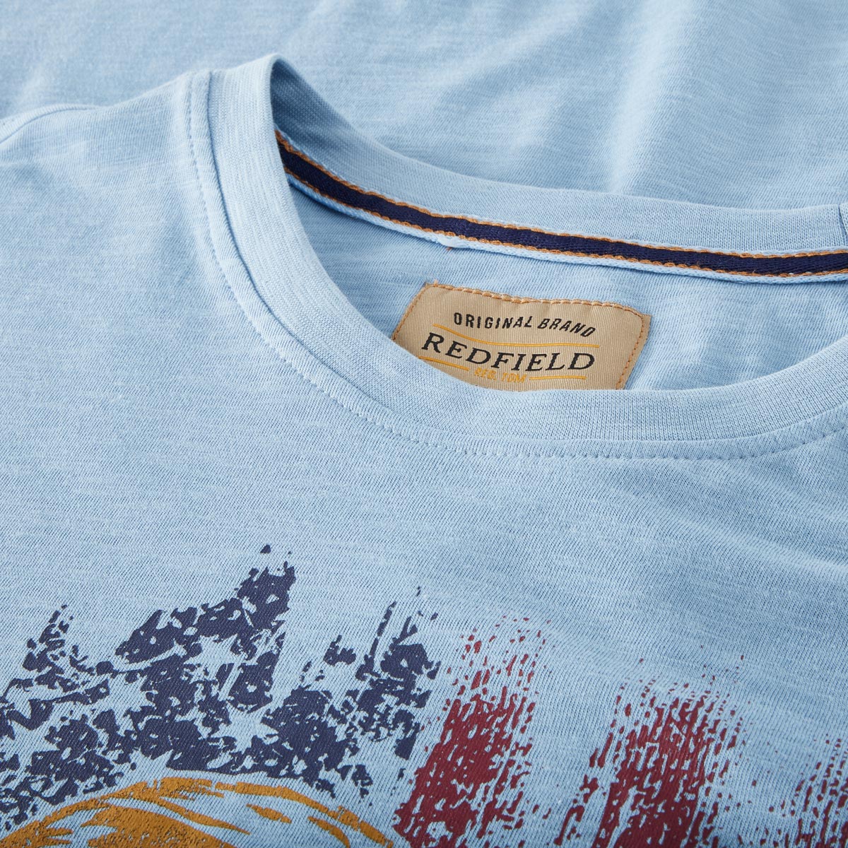 Redfield Longsleeve mit Print hellblau