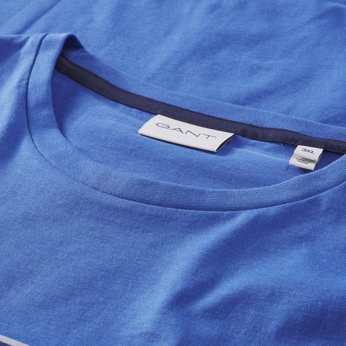 Gant T-Shirt mit Label-Print blau
