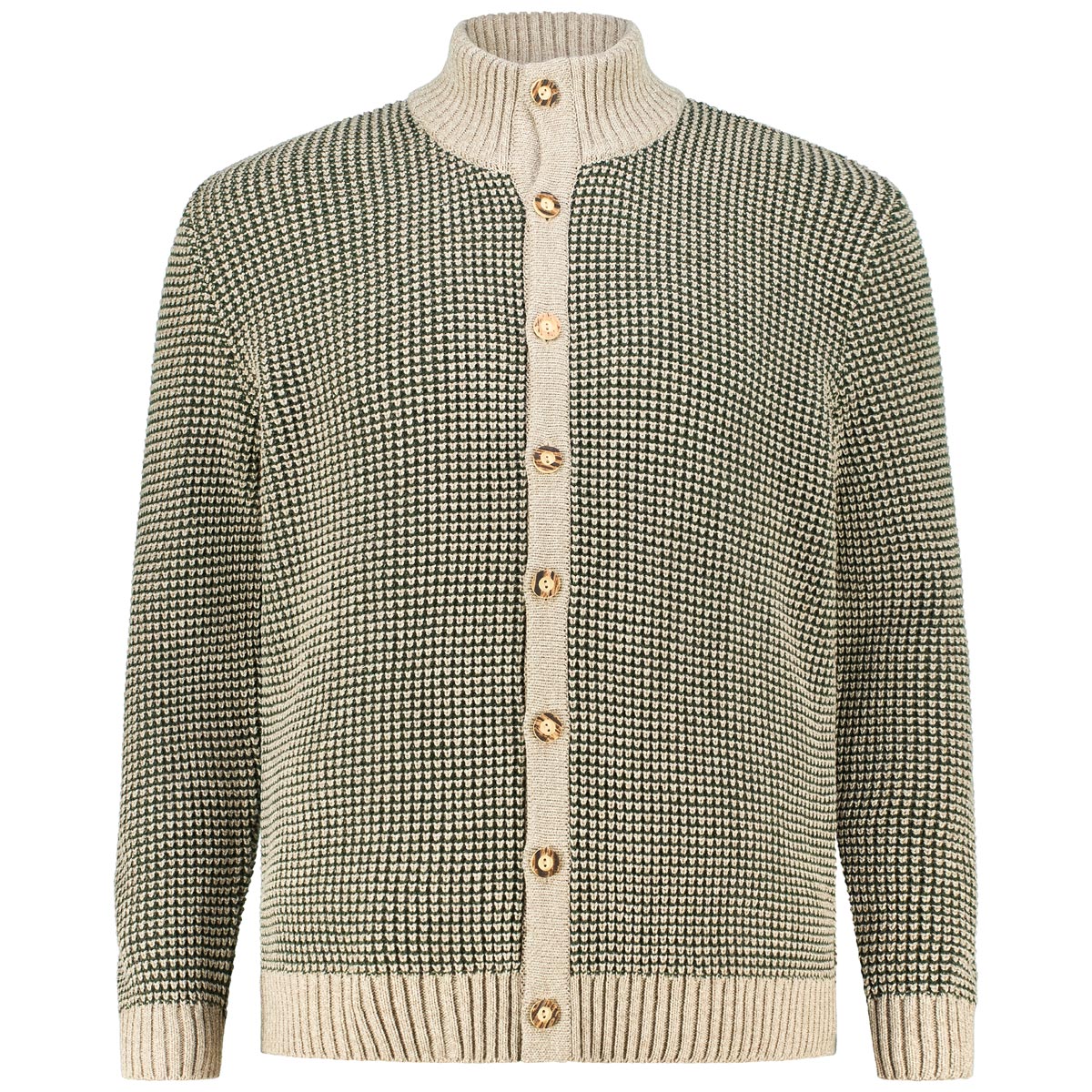 Trachten-Strickjacke mit Struktur