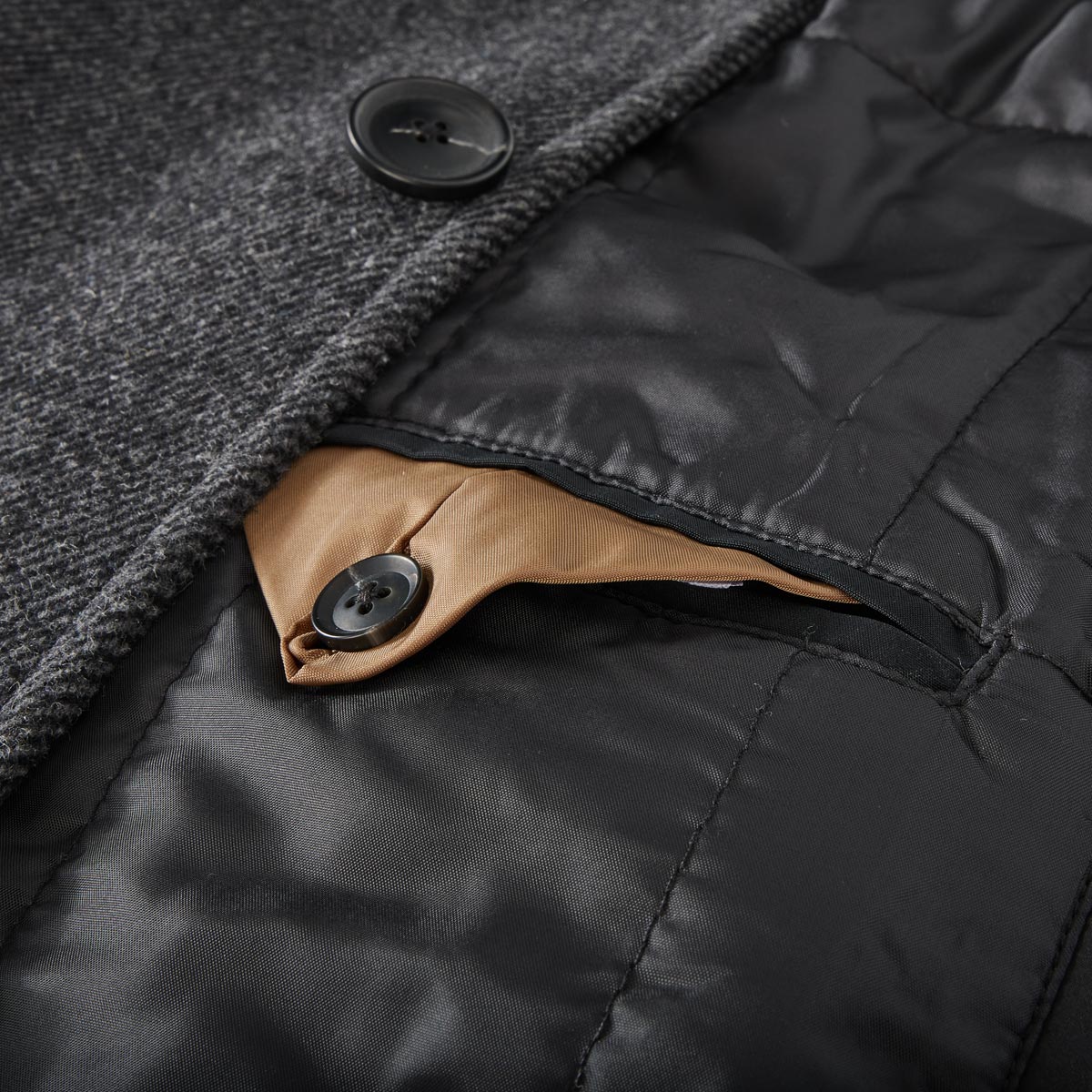 Lerros Jacke aus Wollmischung grau