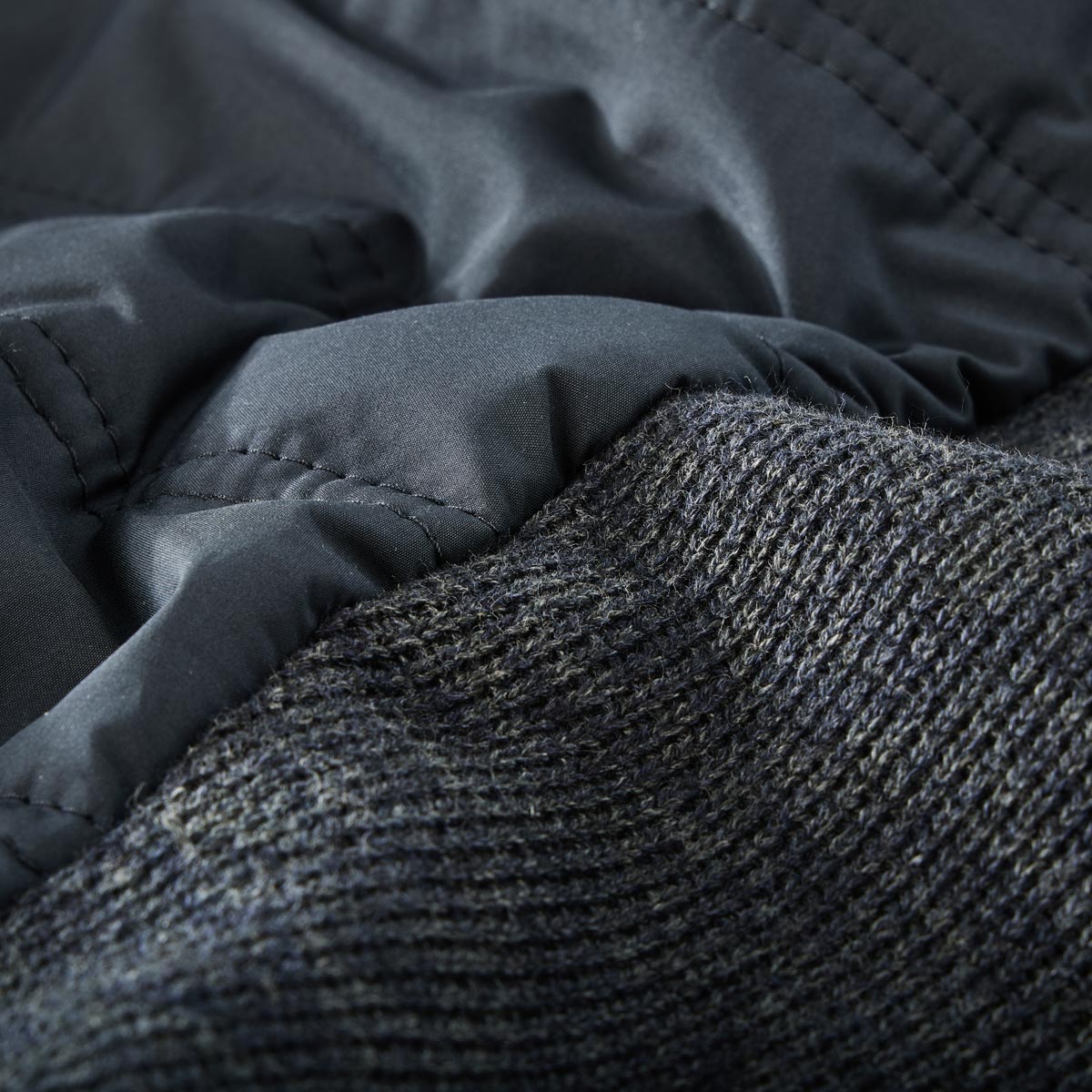 CASA MODA Strickjacke aus Materialmix dunkelblau