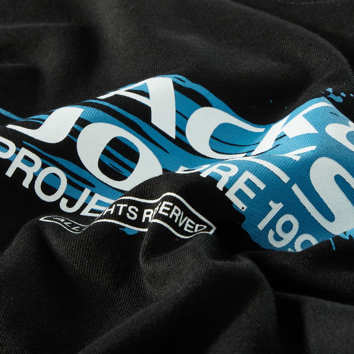 Jack&Jones T-Shirt mit Label-Print schwarz