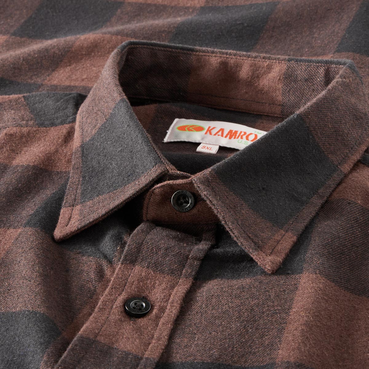 Kamro Kariertes Freizeithemd braun