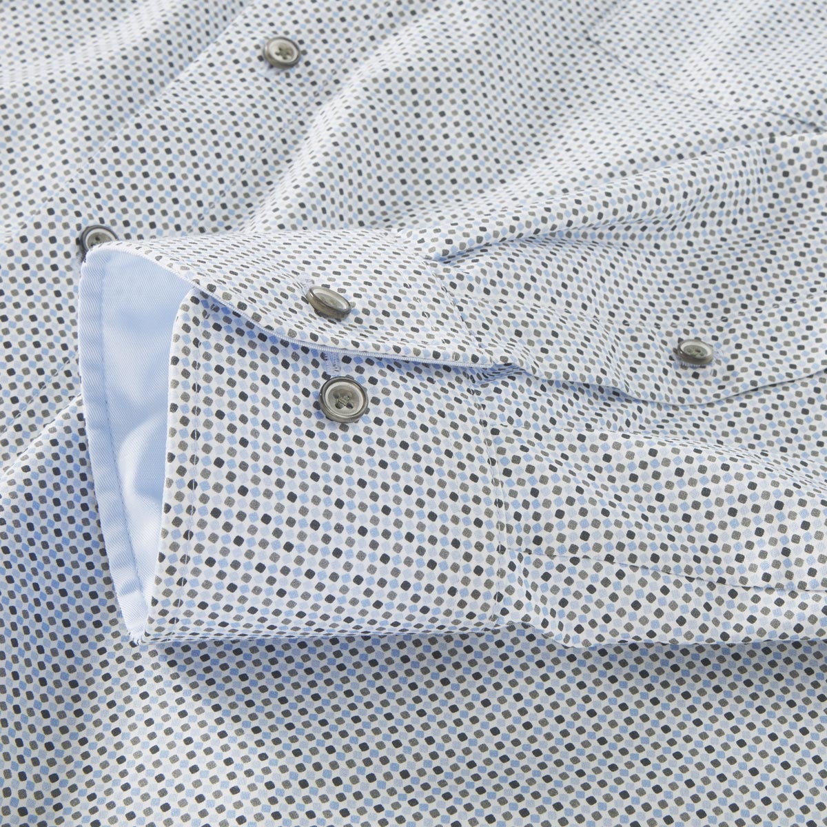 CASA MODA Businesshemd mit Allover-Muster, pflegeleicht grün