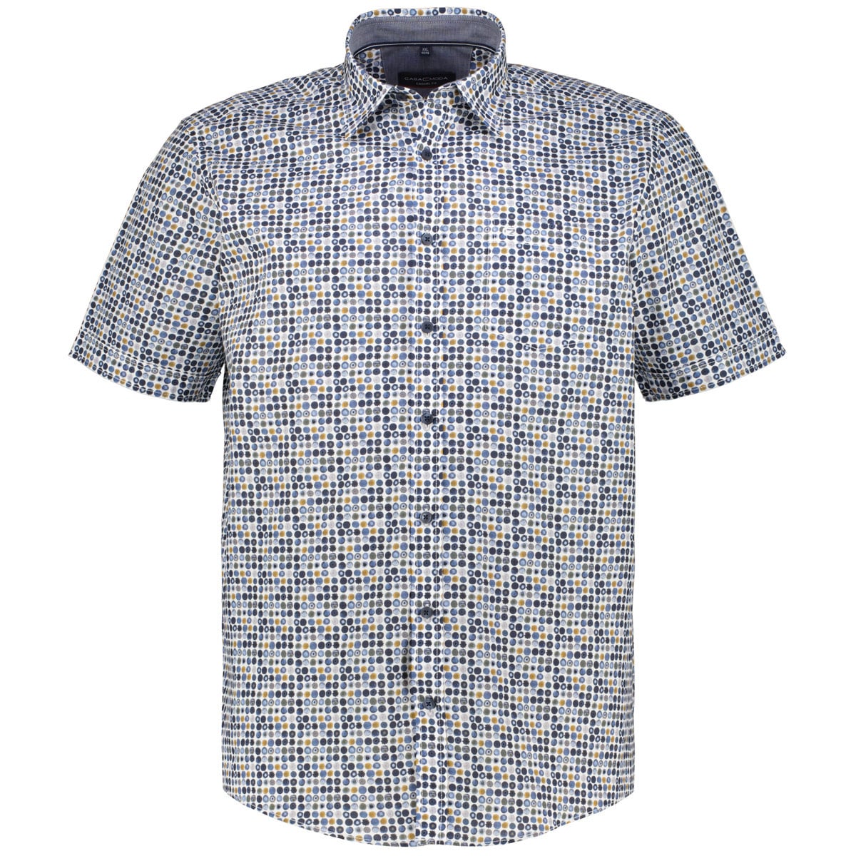 CASA MODA Freizeithemd mit Allover-Print blau CASA MODA Freizeithemd mit Allover-Print blau