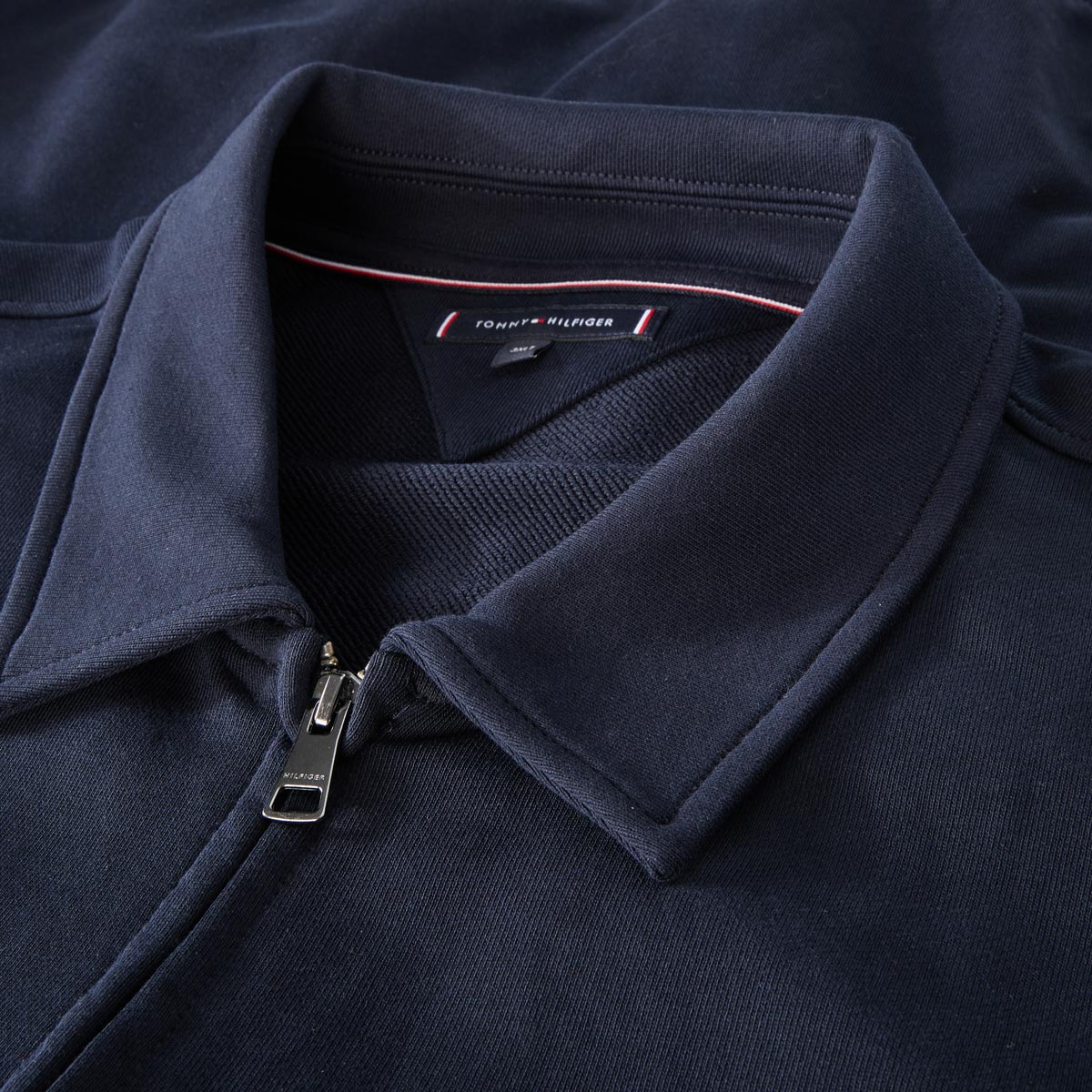 Tommy Hilfiger Sweatjacke mit Biobaumwolle marine