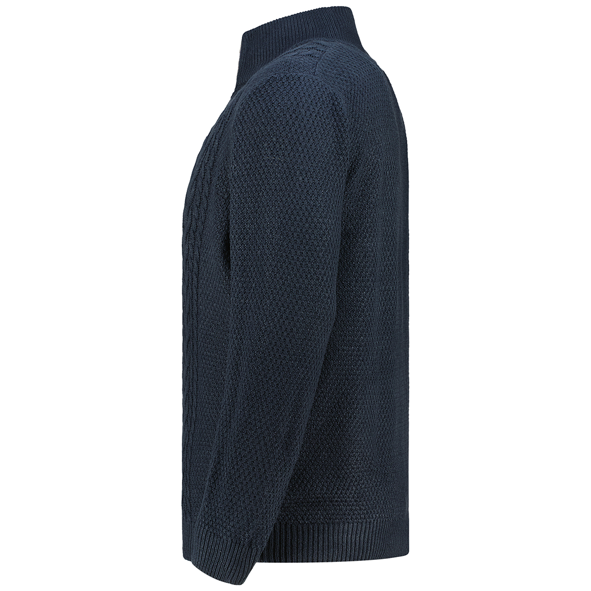 Jack&Jones Strickpullover mit Zopfmuster marine