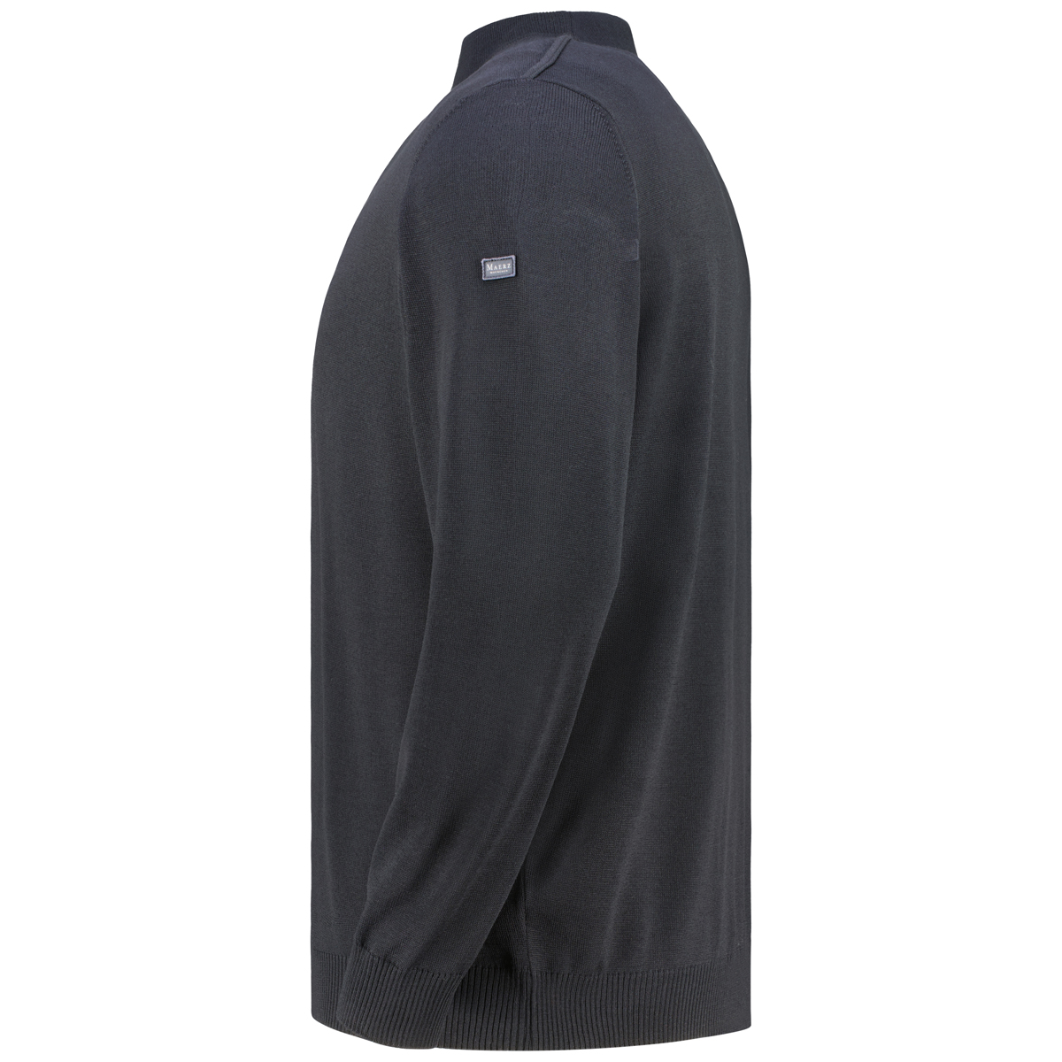 MAERZ MUENCHEN Stehkragenpullover aus Merinowolle schwarz