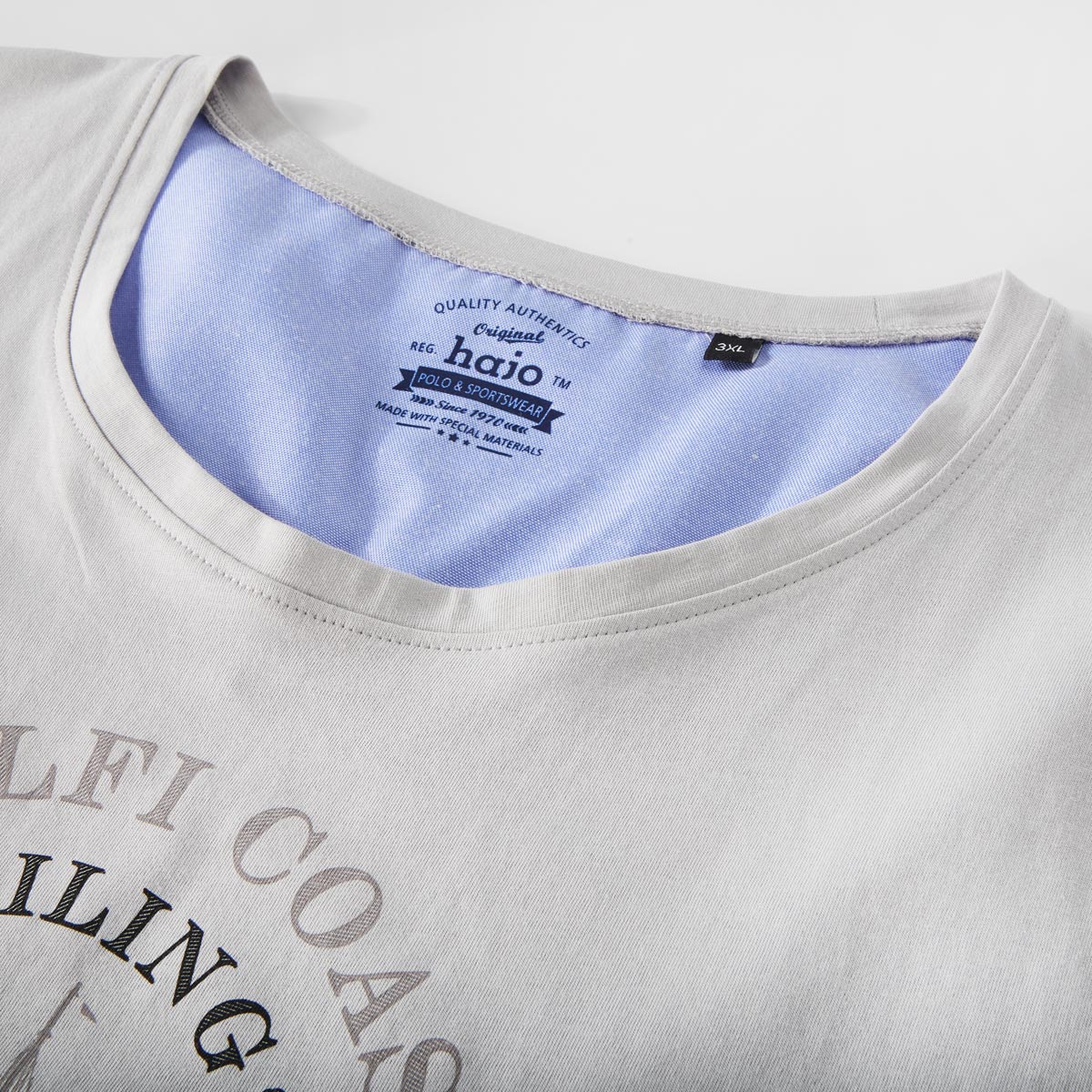 Hajo Tanktop mit Motiv-Print hellgrau