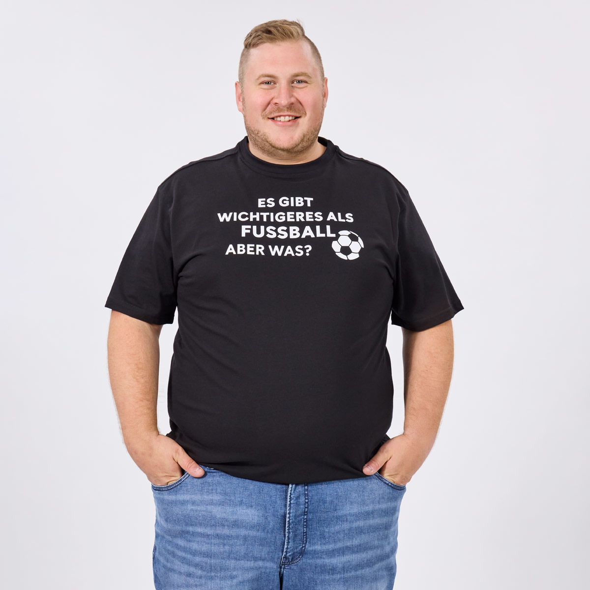 Pfundskerl T-Shirt mit Statement-Print schwarz