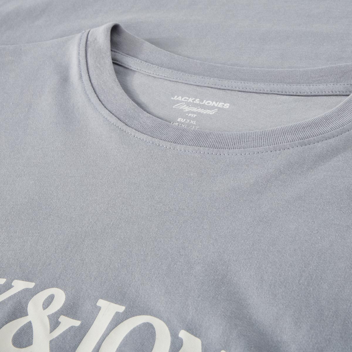 Jack&Jones T-Shirt mit Label-Print hellblau