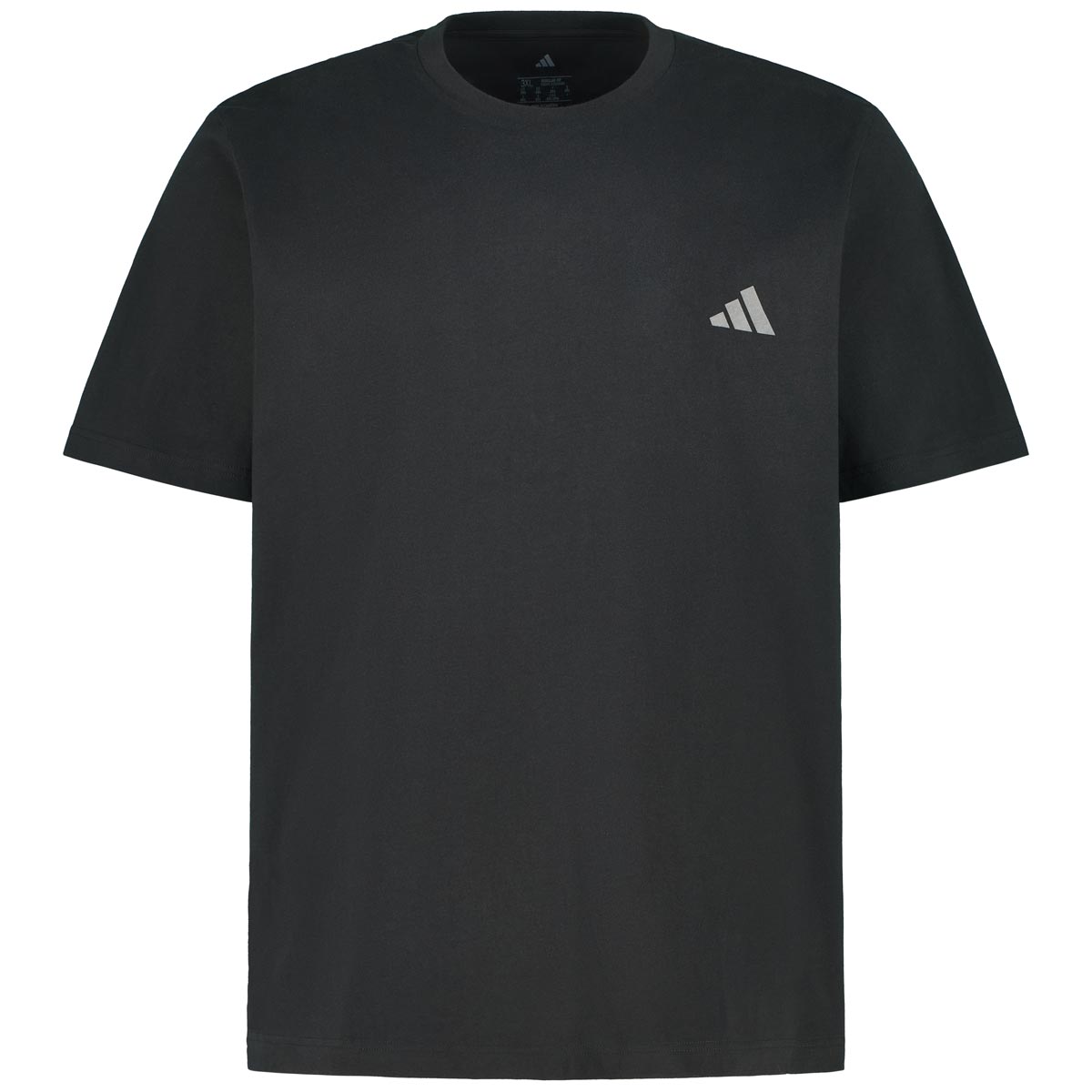 adidas T-Shirt mit Print auf Vorder- und Rückseite Farbe schwarz Größe: XXL günstig online kaufen