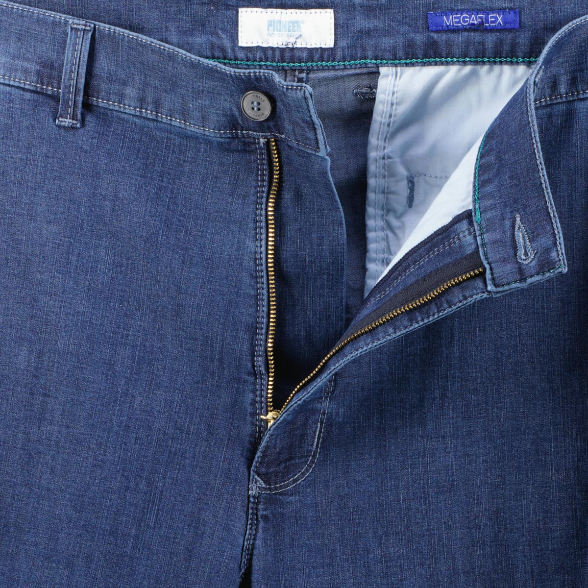 Pioneer Chino-Shorts "Luca" mit Stretch jeansblau