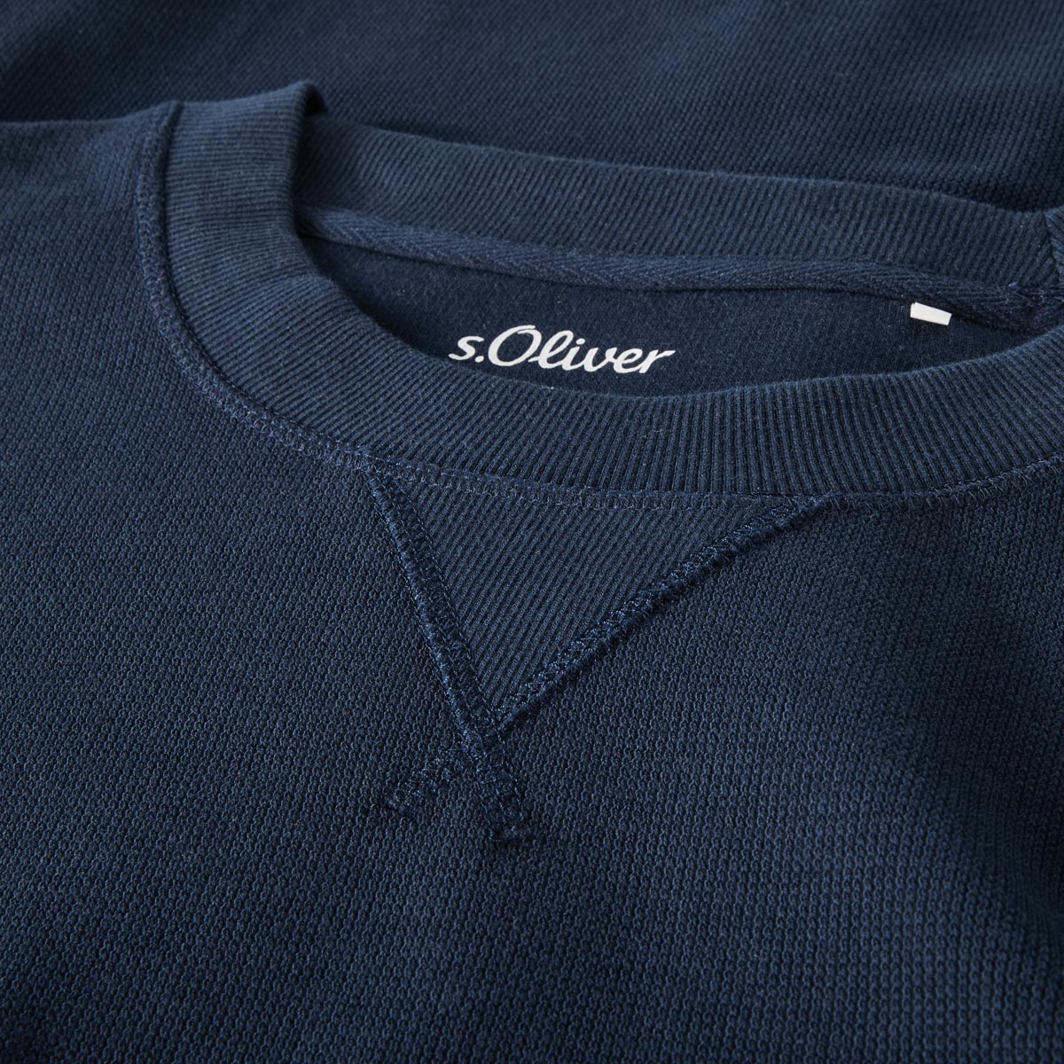 s.Oliver Sweatshirt mit Elasthan blau