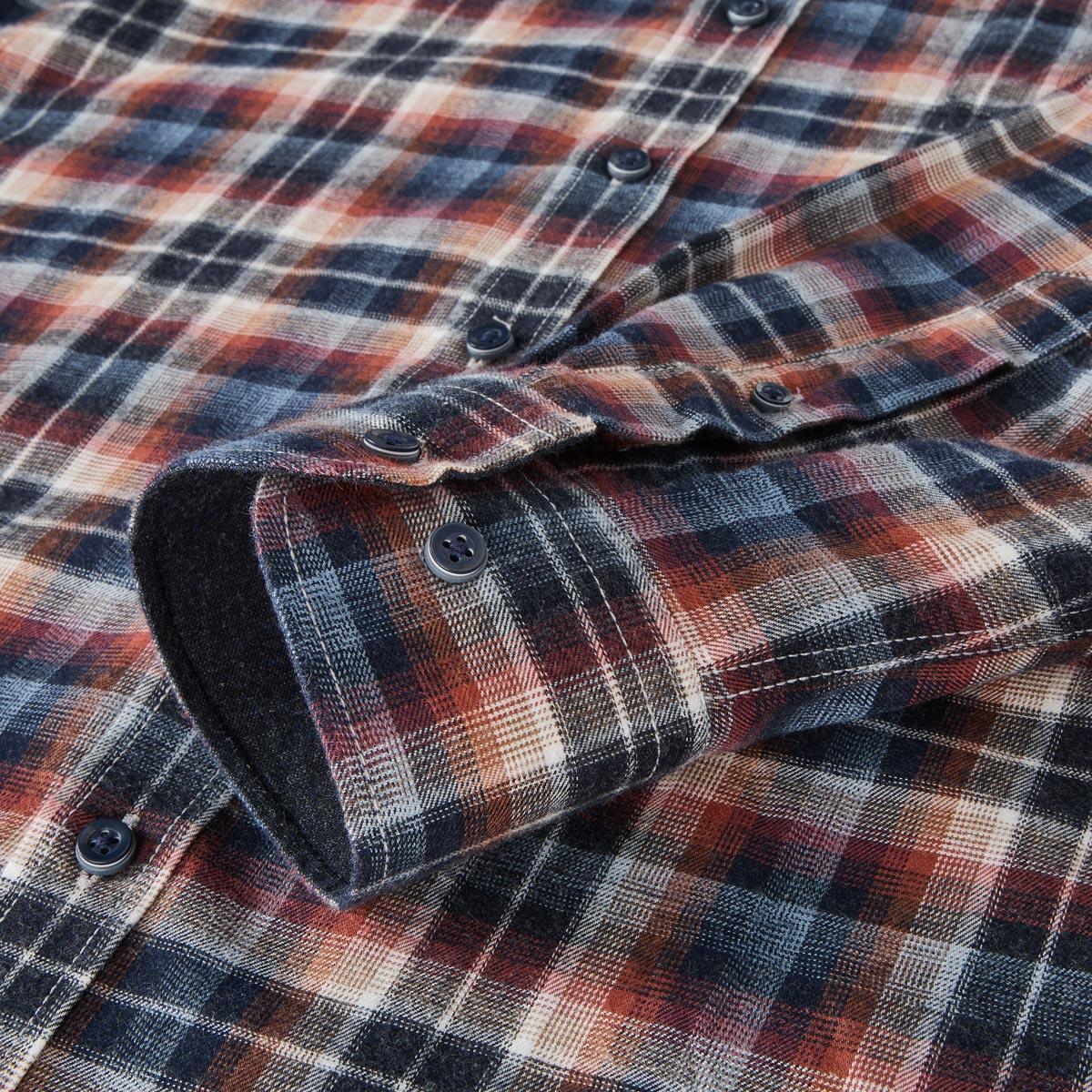 CASA MODA Freizeithemd mit Karomuster blau