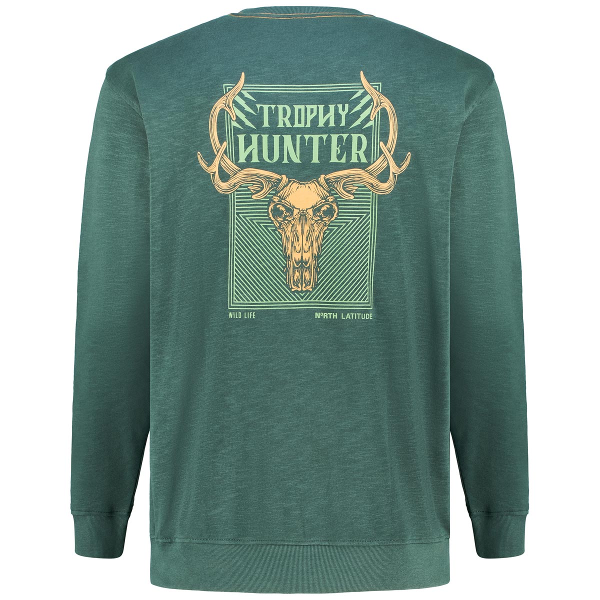 North Sweatshirt mit Rückenprint grün