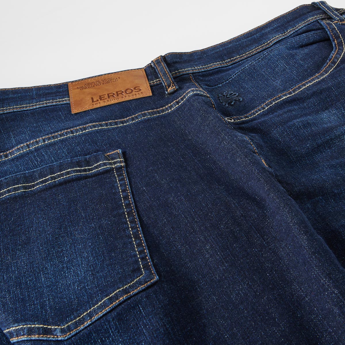 Lerros Stretch-Jeans-Shorts "Baxter" dunkelblau