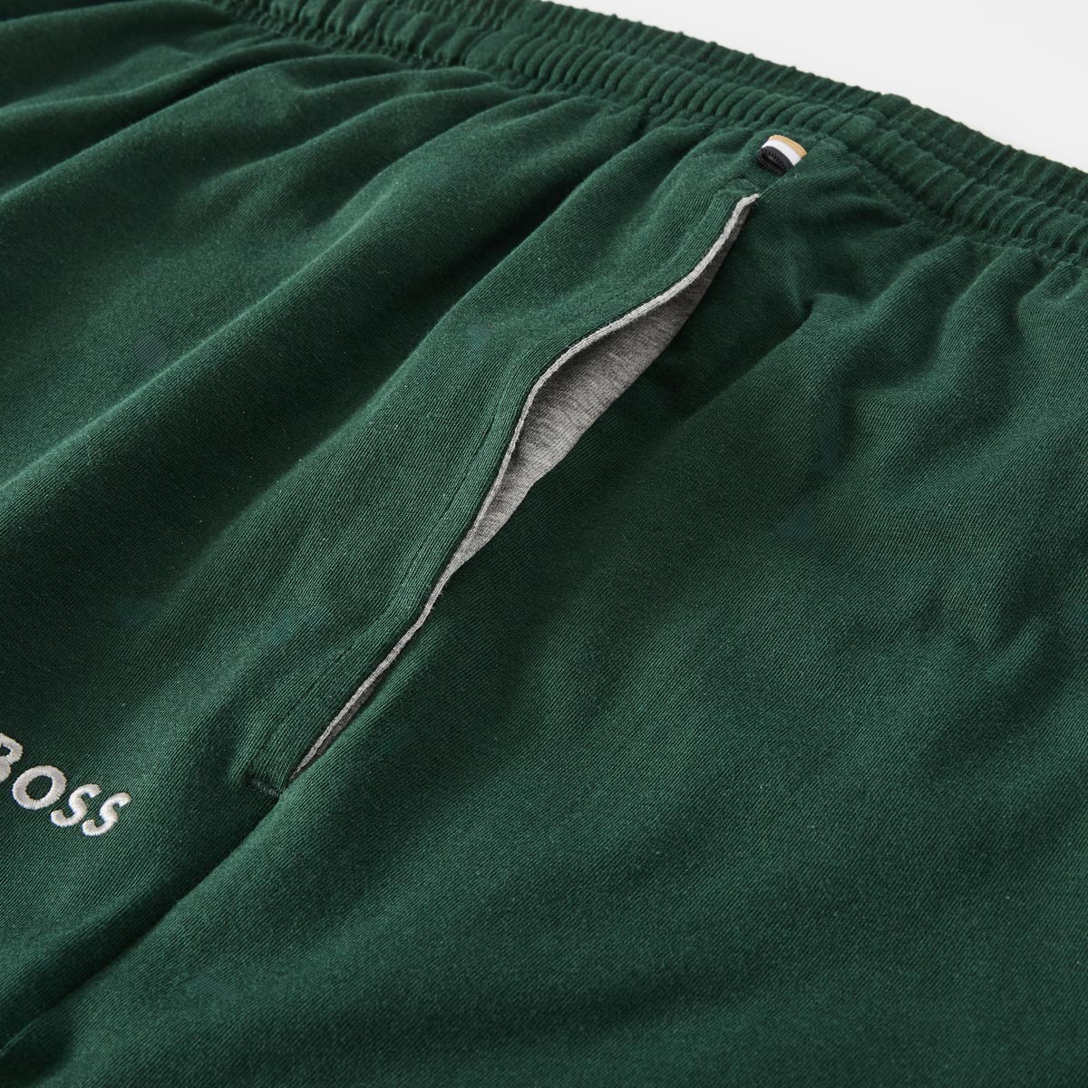BOSS Jogging-Shorts aus Stretch-Jersey grün