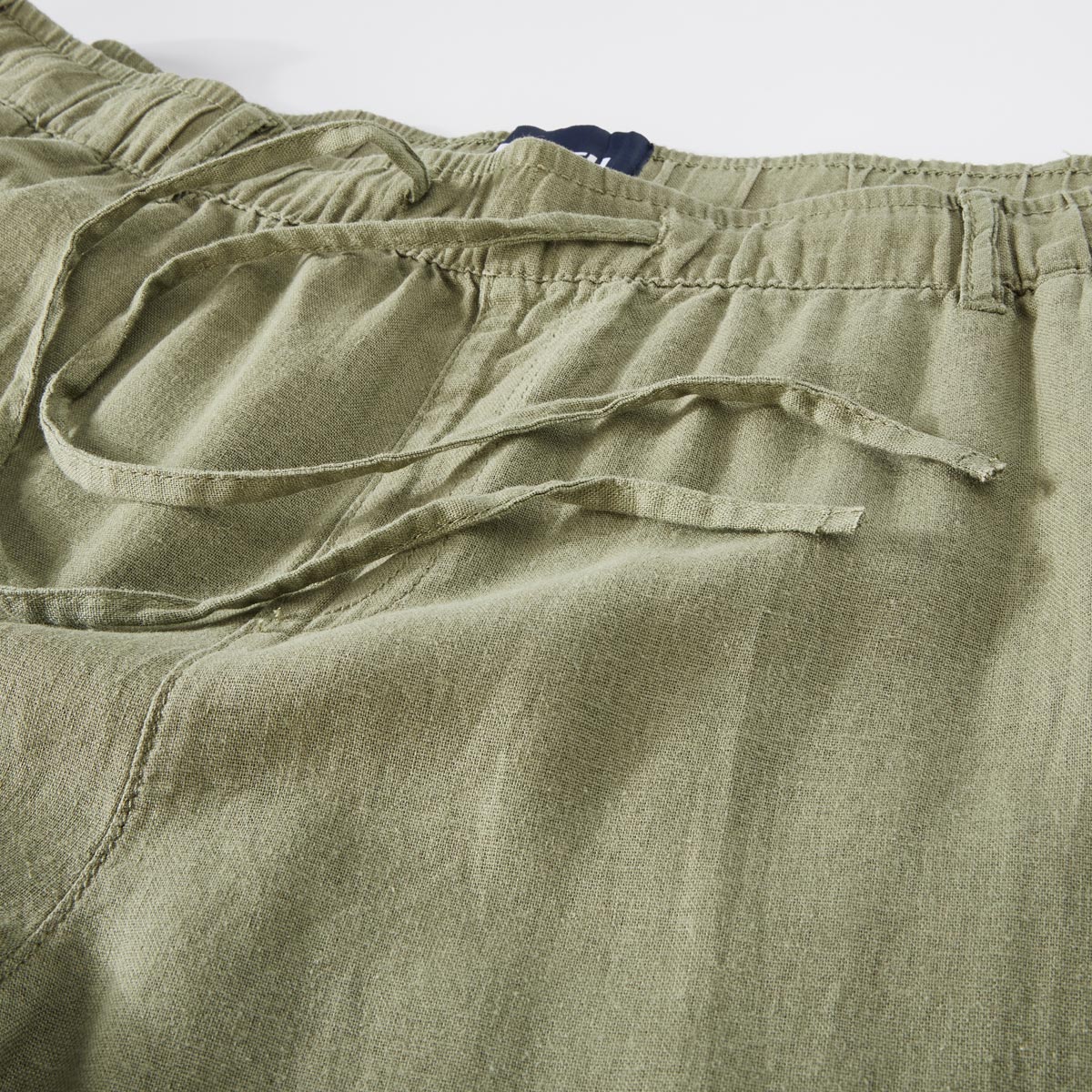 North Chino mit Leinen, Regular Fit oliv