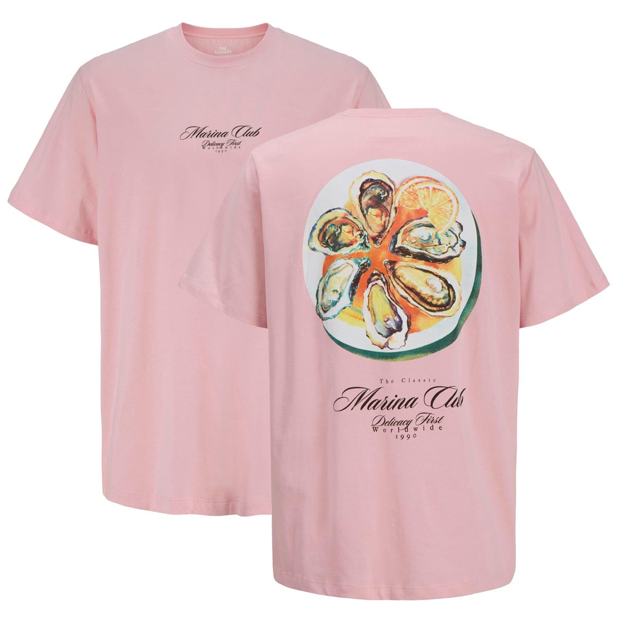 T-Shirt mit Print auf Vorder- und Rückseite T-Shirt mit Print auf Vorder- und Rückseite