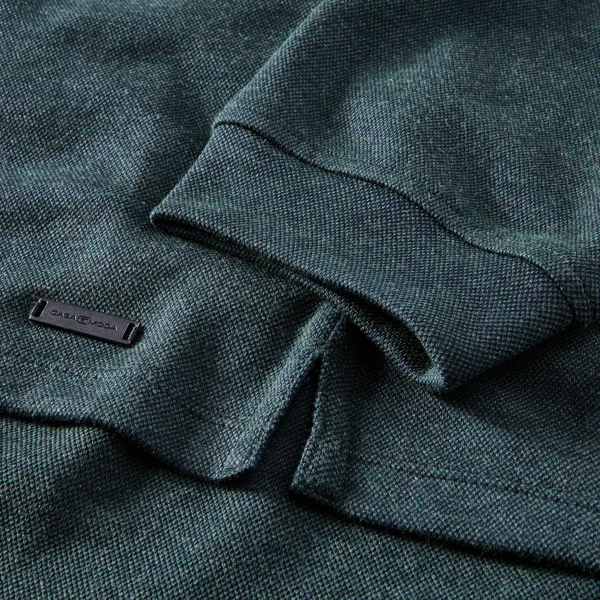 CASA MODA Pflegeleichtes Stretch-Poloshirt grasgrün