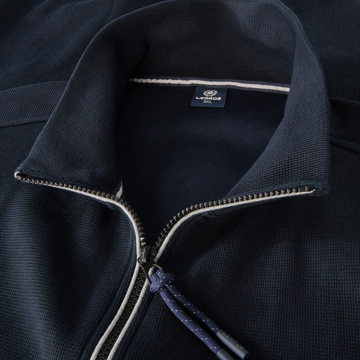 Lerros Sweatjacke aus Baumwolle blau