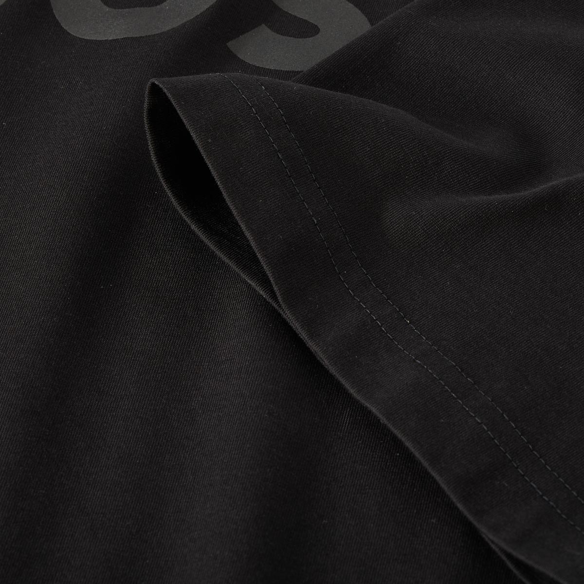 BOSS T-Shirt mit Label-Print schwarz