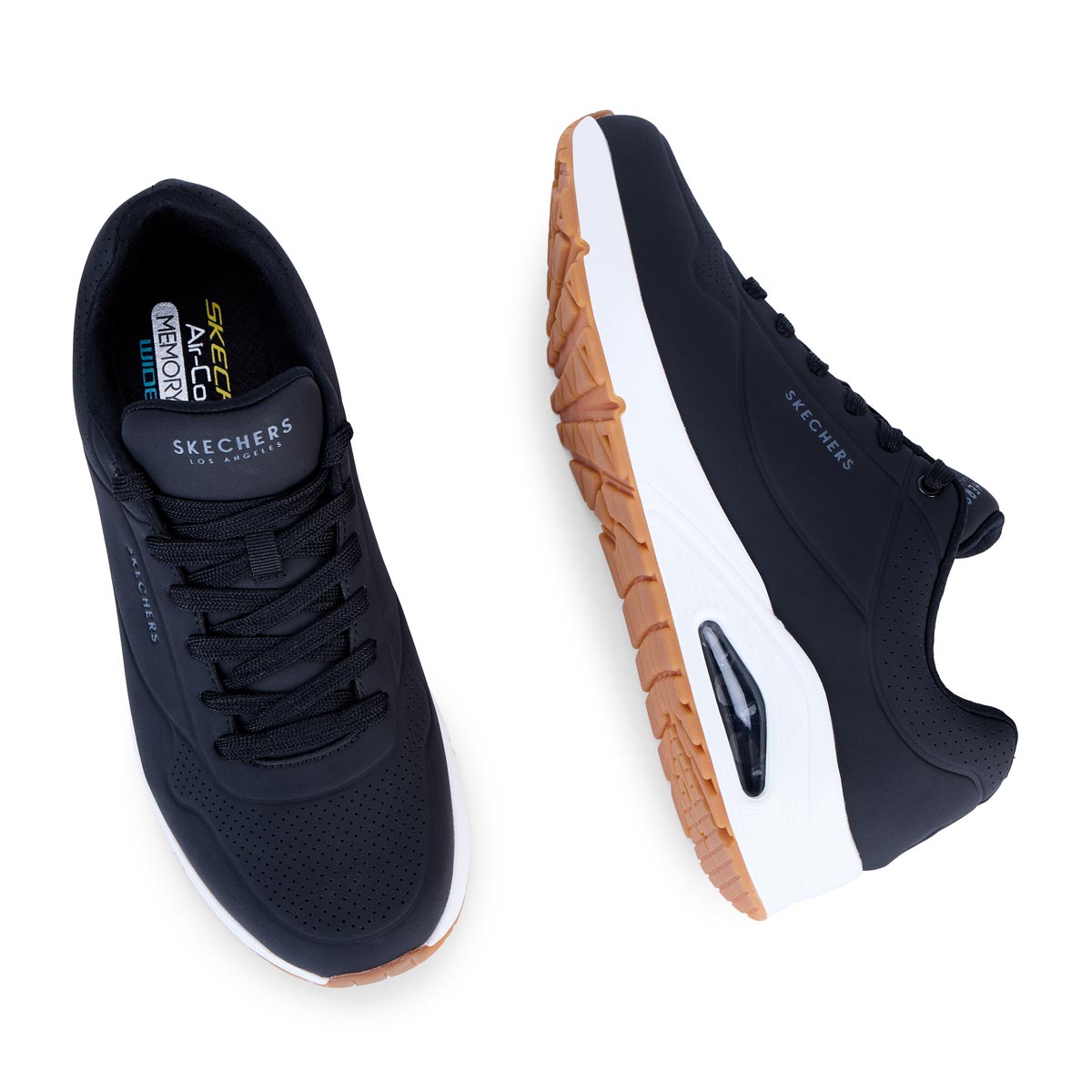 SKECHERS Sneaker Street™ Uno-Stand On Air, extraweit schwarz/schwarz