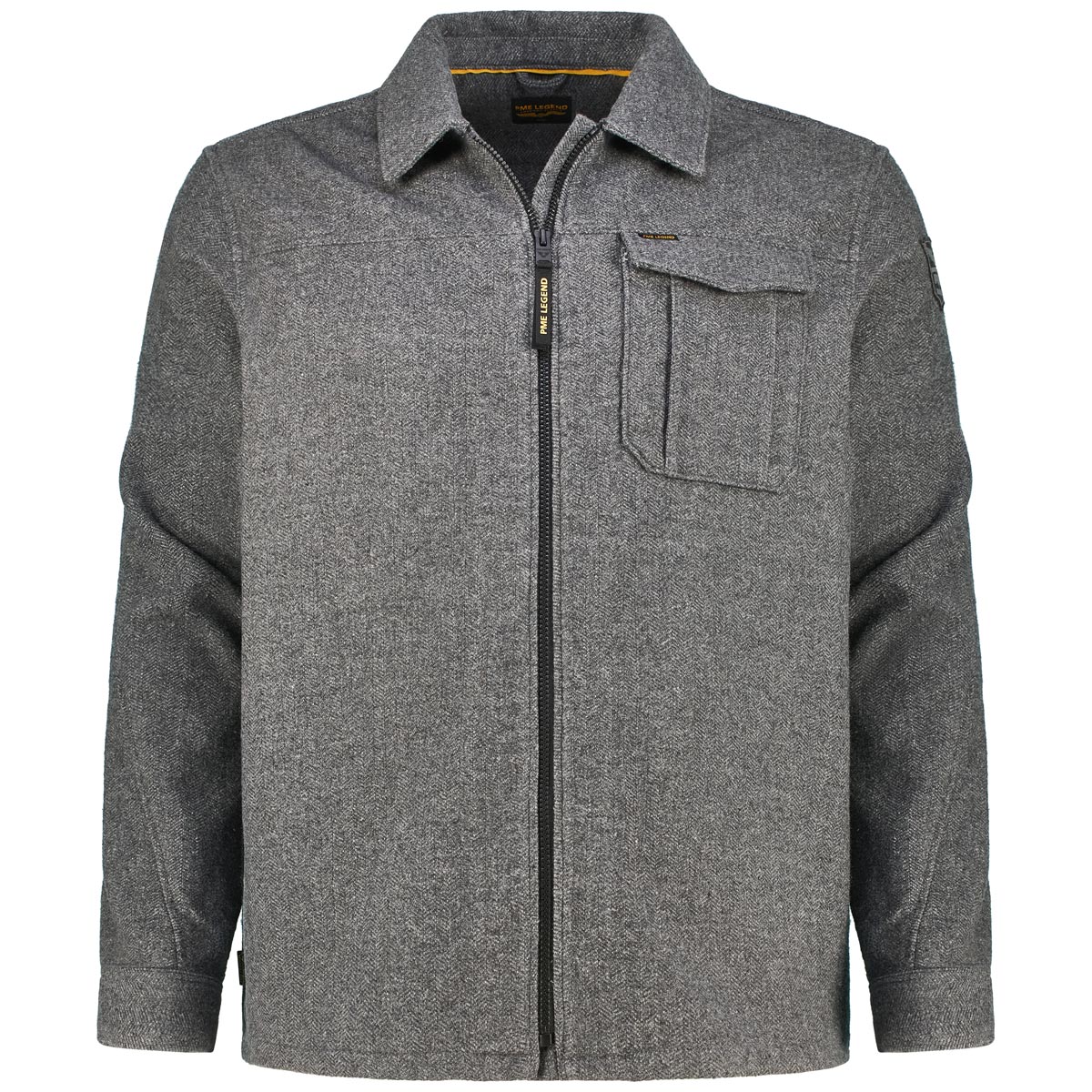 PME LEGEND Hemdjacke aus Wollmischung Farbe anthrazit Größe: 5XL günstig online kaufen
