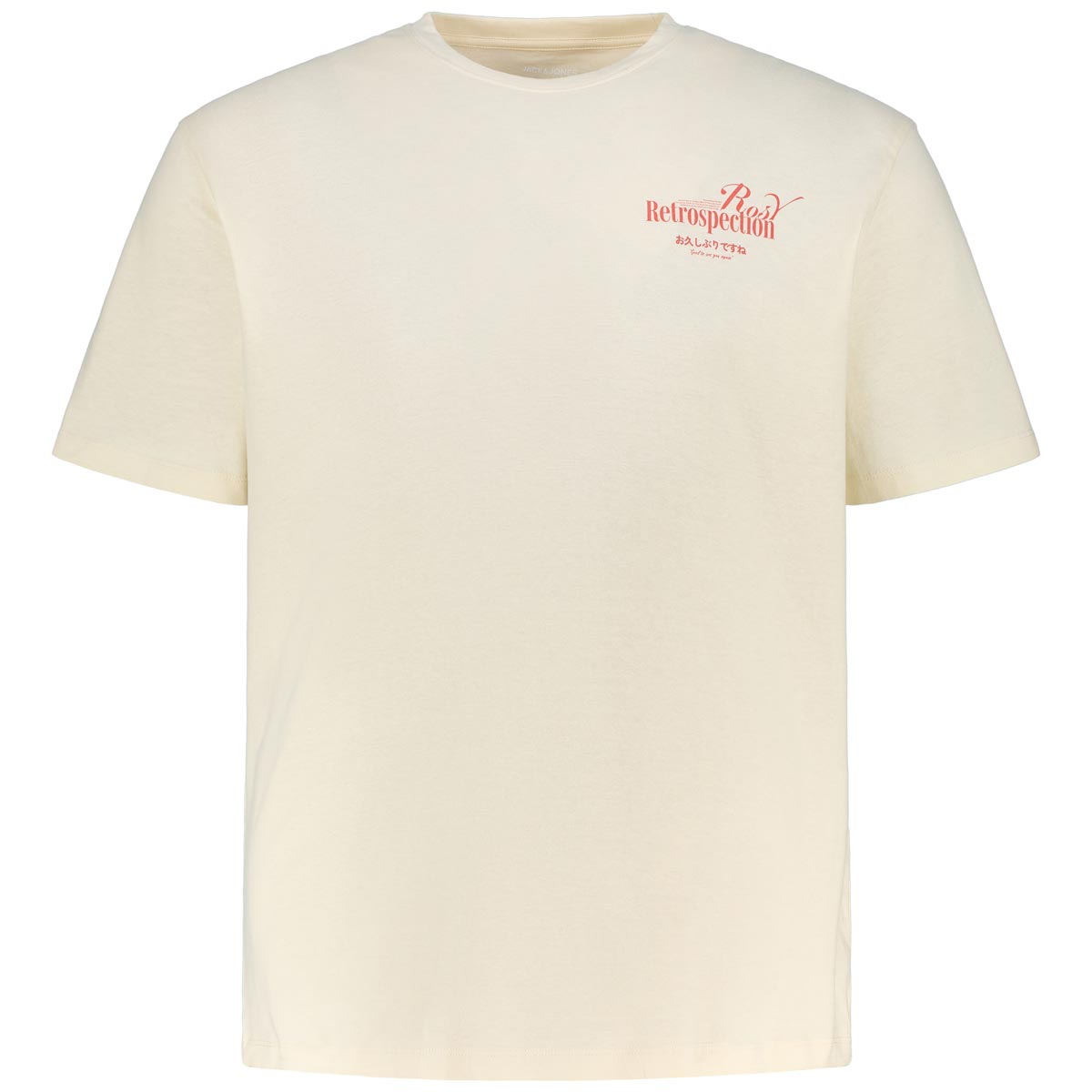 Jack&Jones T-Shirt mit Rückenprint cremeweiß