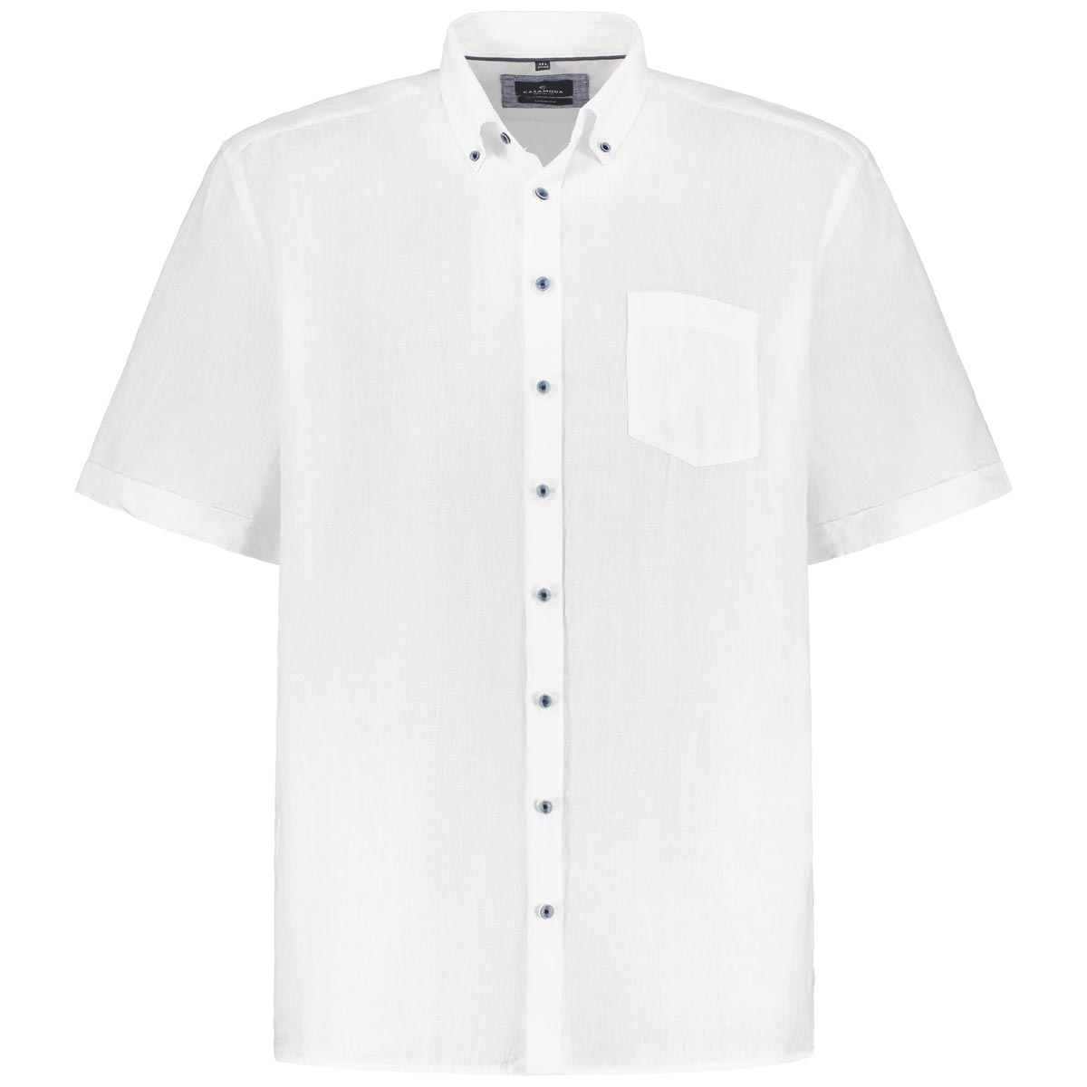 CASA MODA Freizeithemd aus Leinen Farbe weiß Größe: 6XL günstig online kaufen