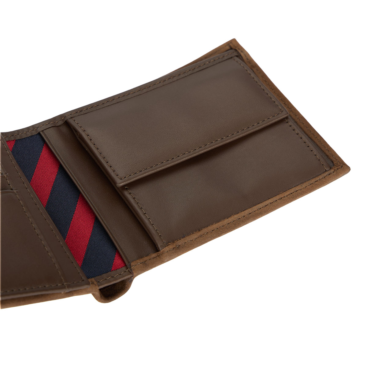 Tommy Hilfiger Geldbörse aus Leder, 12,5 cm x 10 cm braun