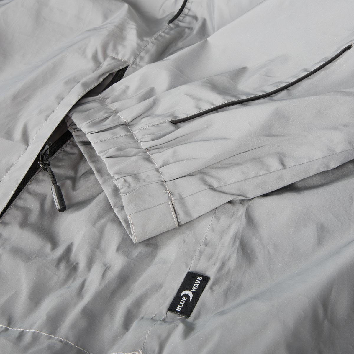 Blue Wave Reflektierende Regenjacke "Klaas", wasser- und winddicht hellgrau