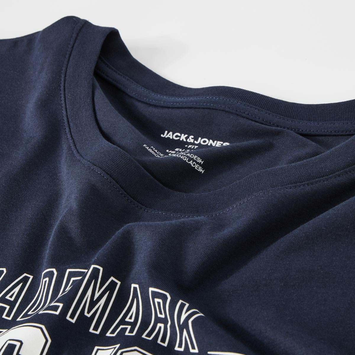 Jack&Jones T-Shirt mit Label-Print blau