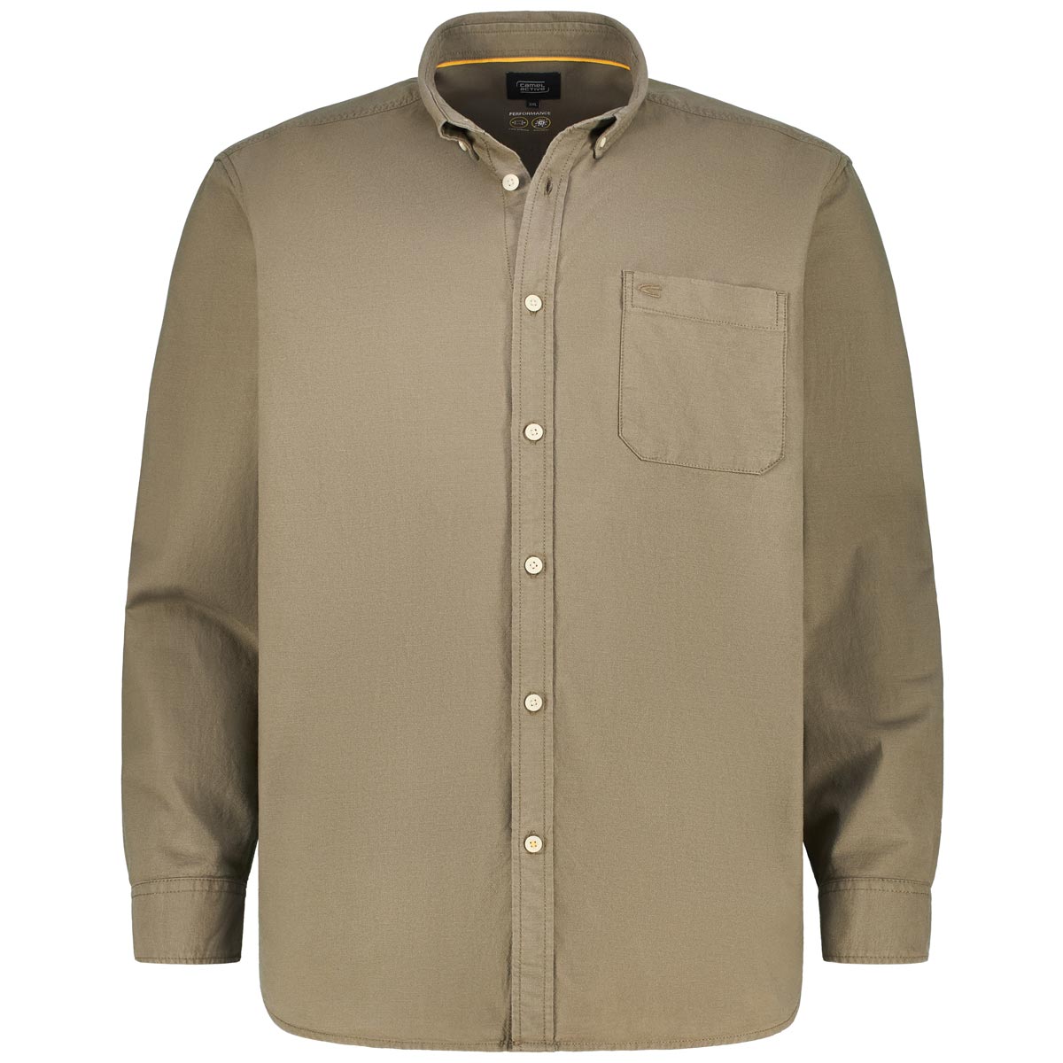camel active Freizeithemd mit Stretch Farbe oliv Größe: 4XL günstig online kaufen