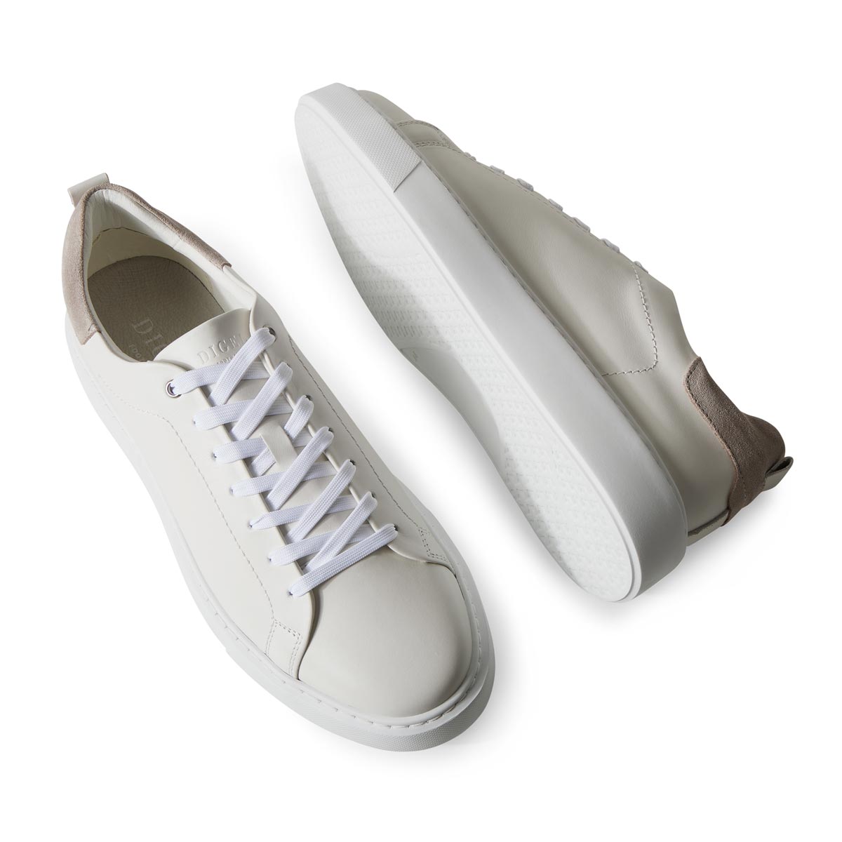 Digel Sneaker aus Leder weiß