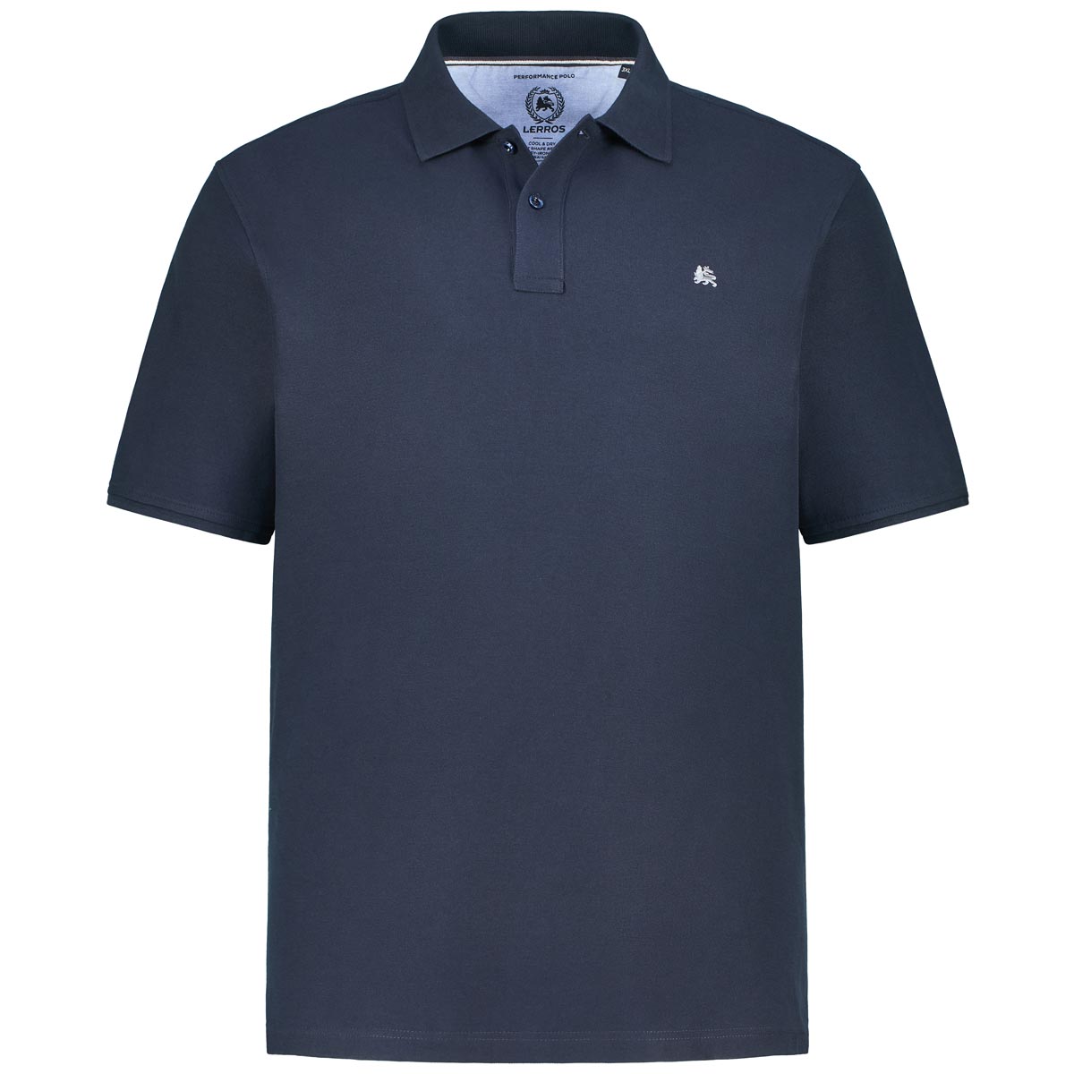 Lerros Poloshirt aus Baumwolle Farbe blau Größe: 3XL günstig online kaufen