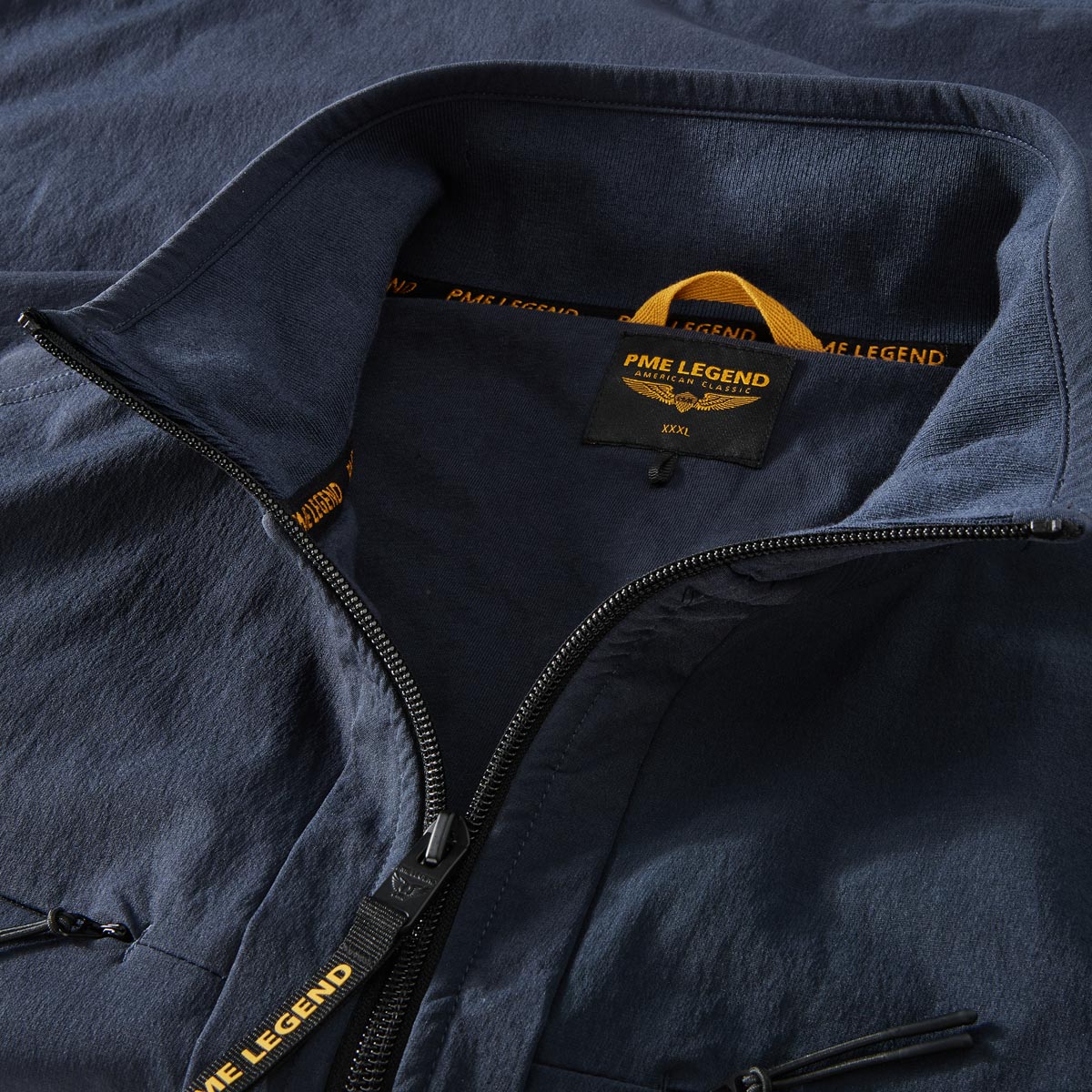 PME LEGEND Sweatjacke mit Stretch dunkelblau