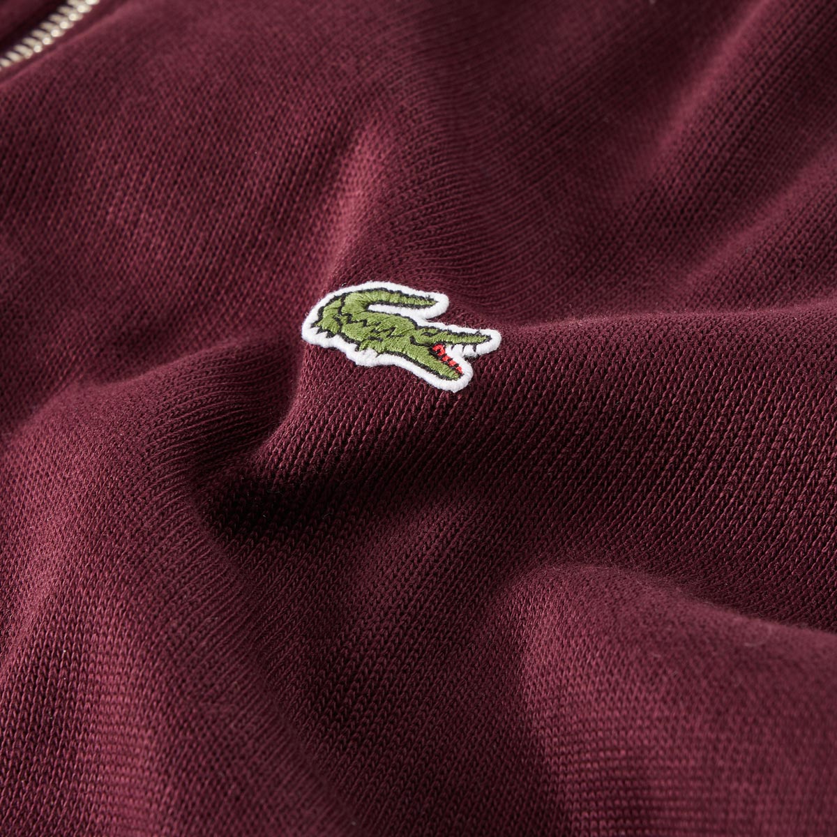 LACOSTE Sweatshirt aus Biobaumwolle dunkelrot