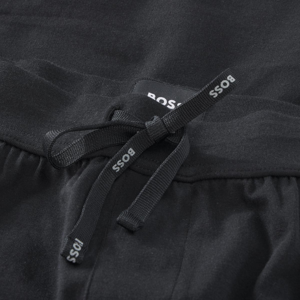 BOSS Kurze Jogginghose aus Stretch-Jersey schwarz