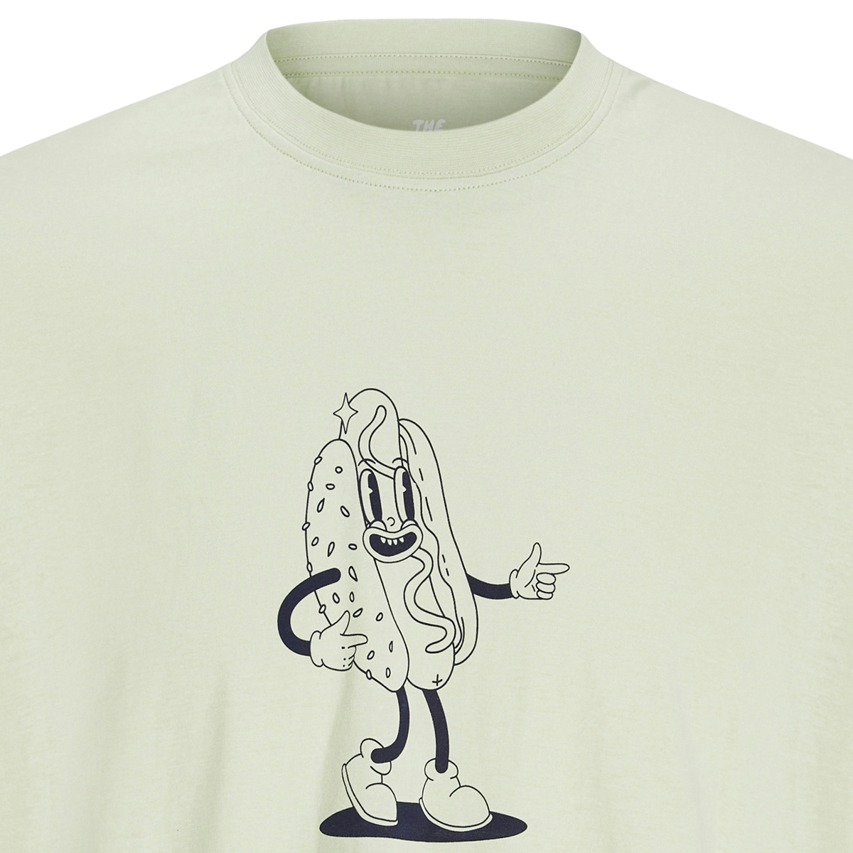 Jack&Jones T-Shirt mit Motiv-Print cremeweiß